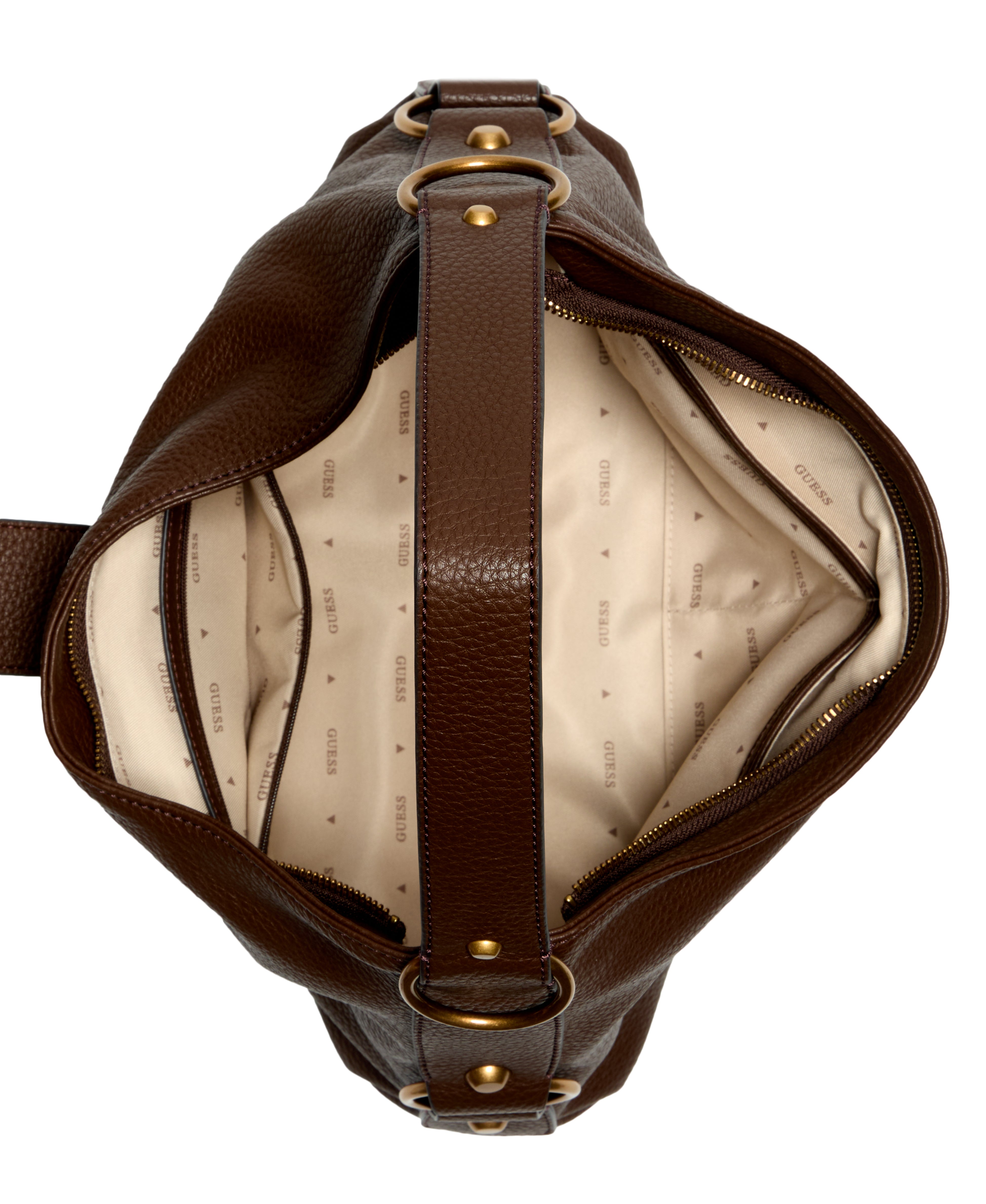 GUESS Brown Camden Shoulder Bag