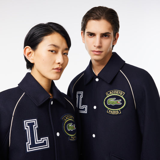 Lacoste Premium Wool Varsity Badge Jacket