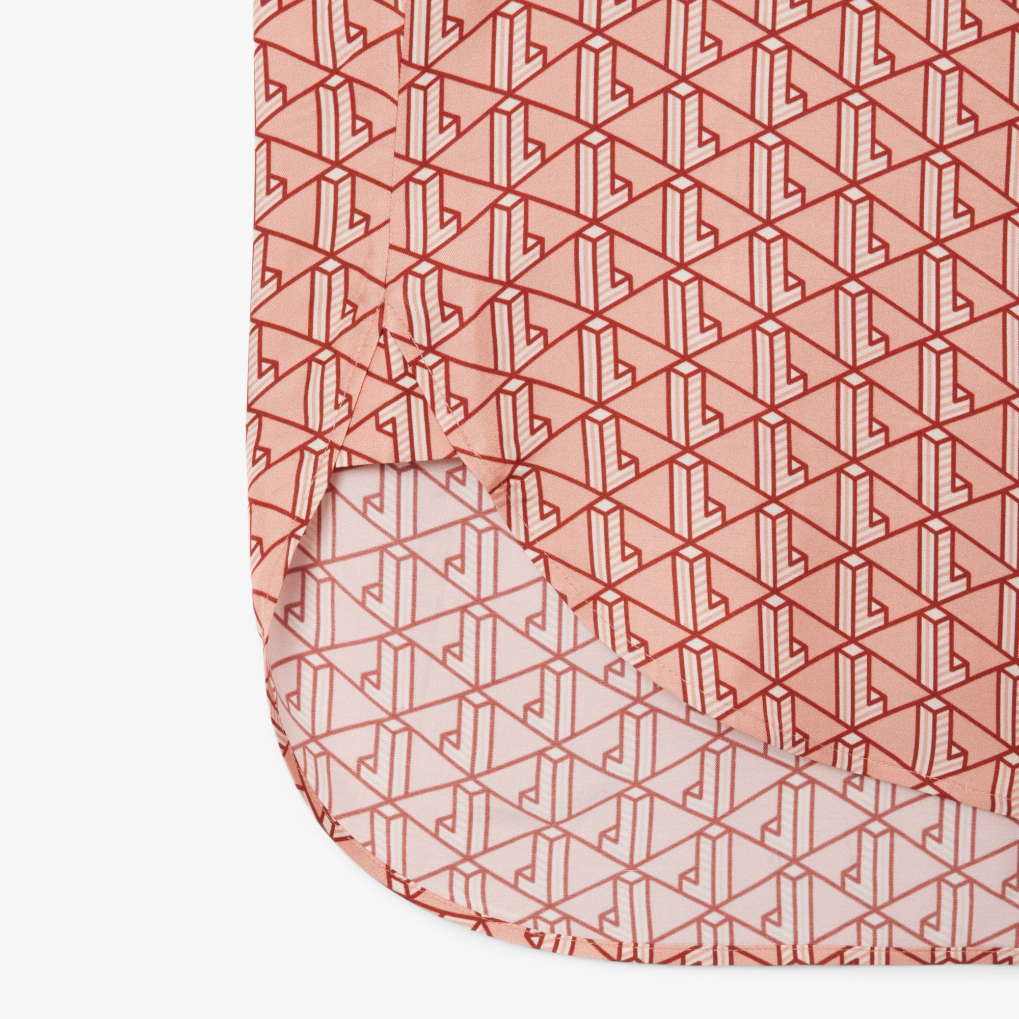 Lacoste Oversized Monogram Print Shirt