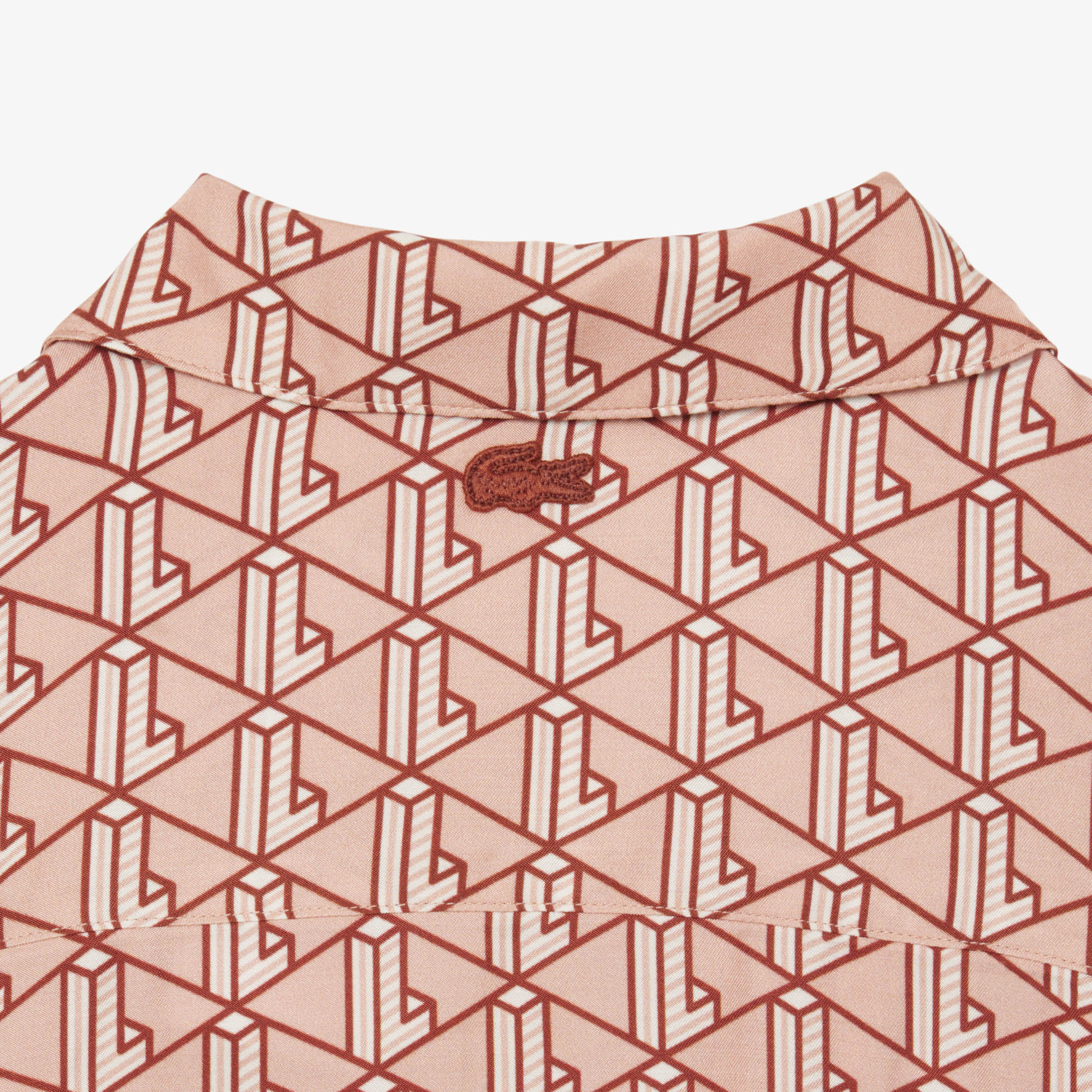 Lacoste Oversized Monogram Print Shirt