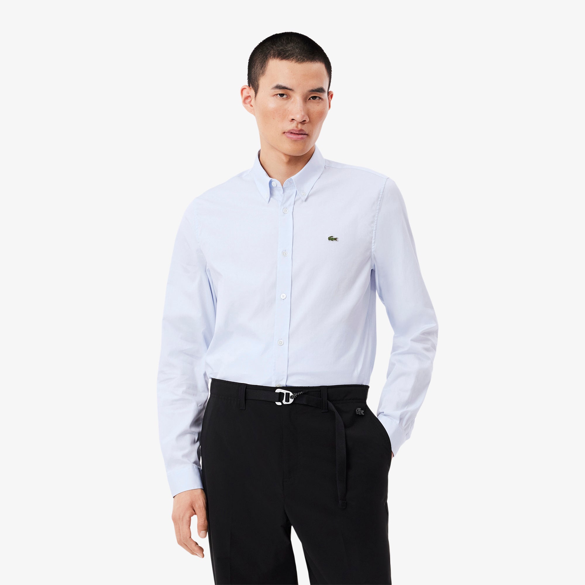 LACOSTE Men's Slim Fit Premium Cotton Shirt