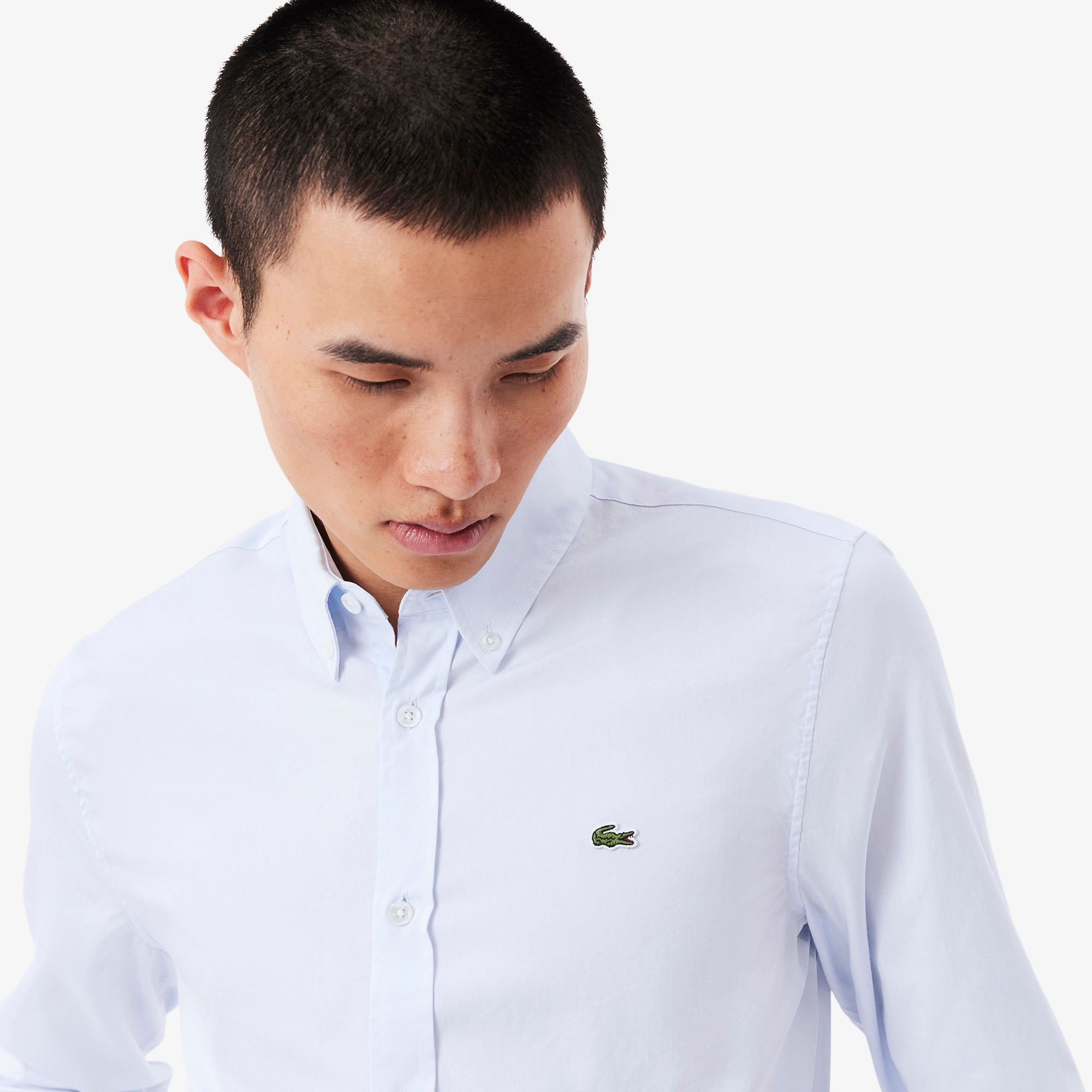 LACOSTE Men's Slim Fit Premium Cotton Shirt