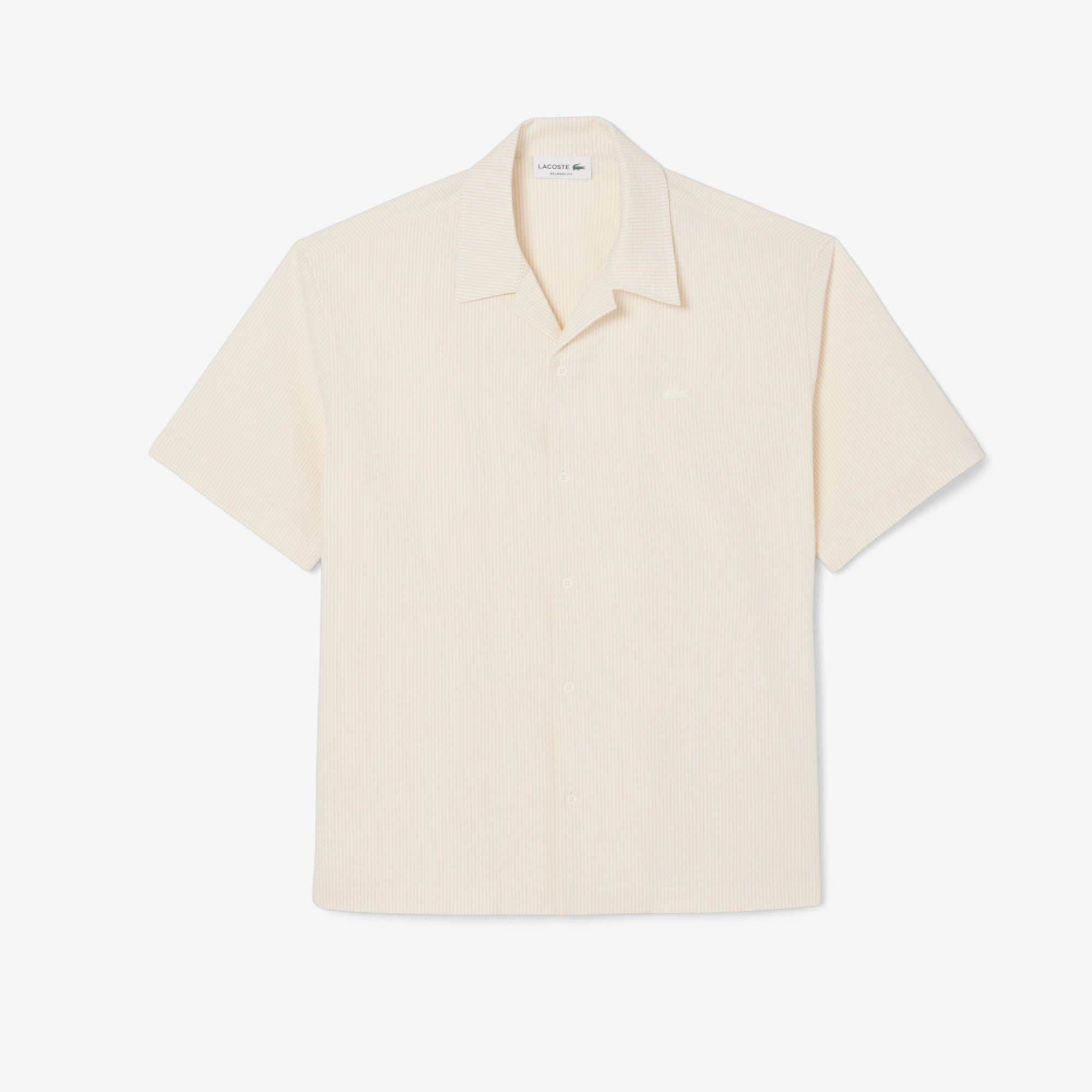 LACOSTE Relaxed Fit Seersucker Shirt