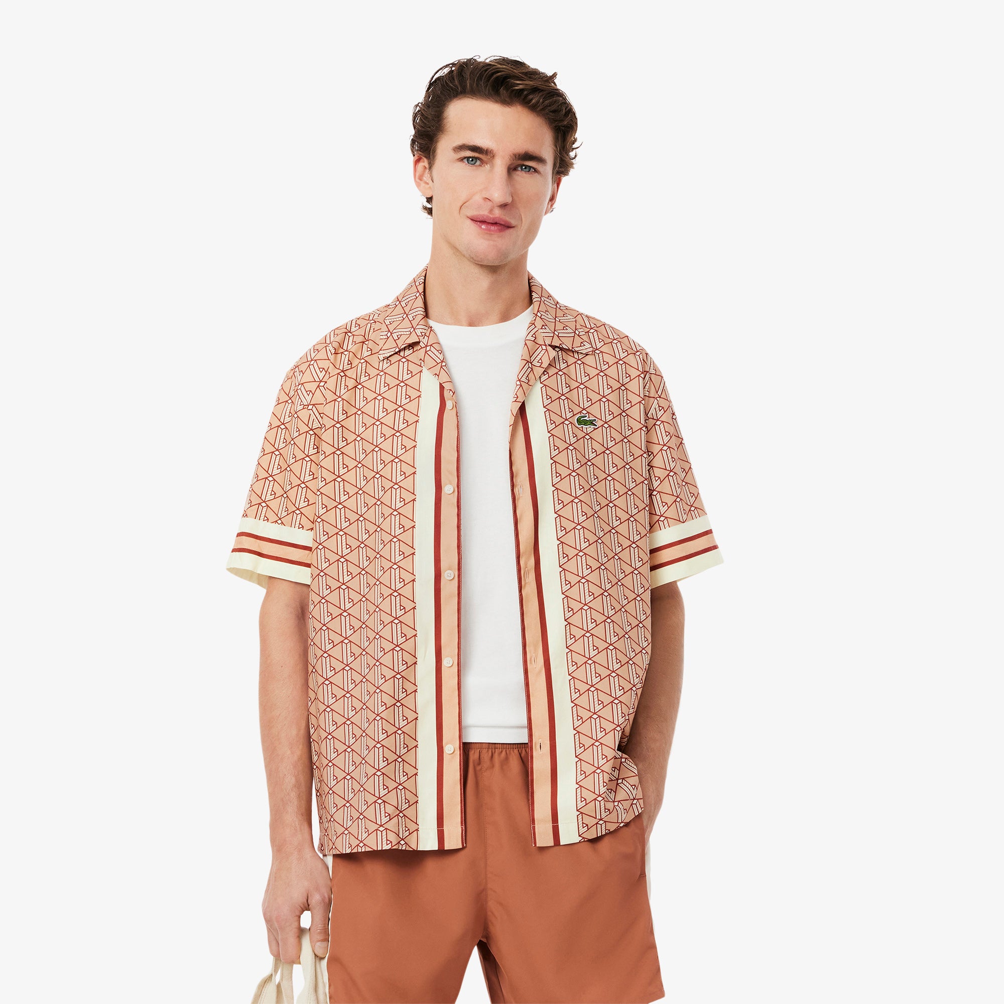 Lacoste Men Straight Cut Monogram Shirt