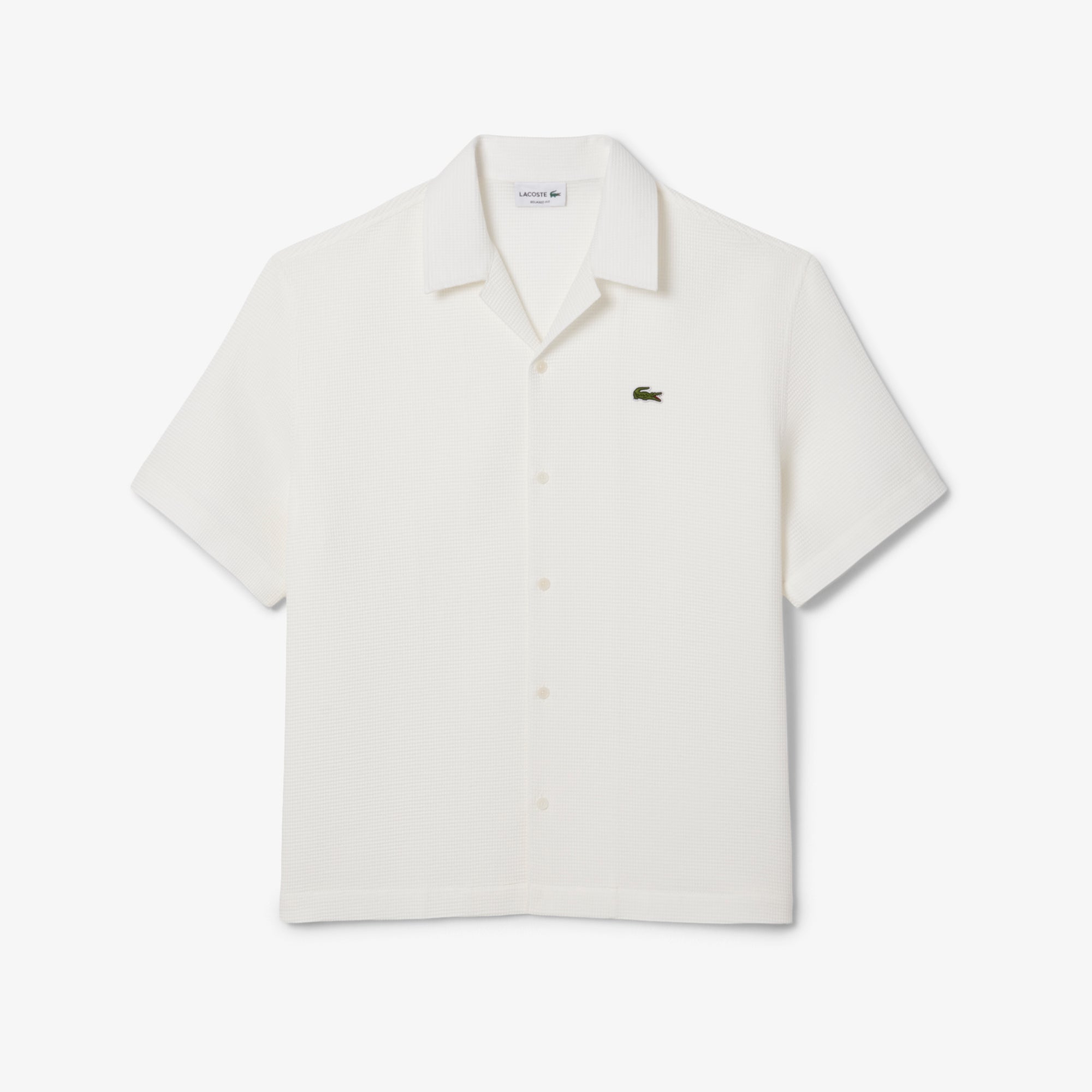 Lacoste Men Relaxed Fit Waffle Texture Shirt
