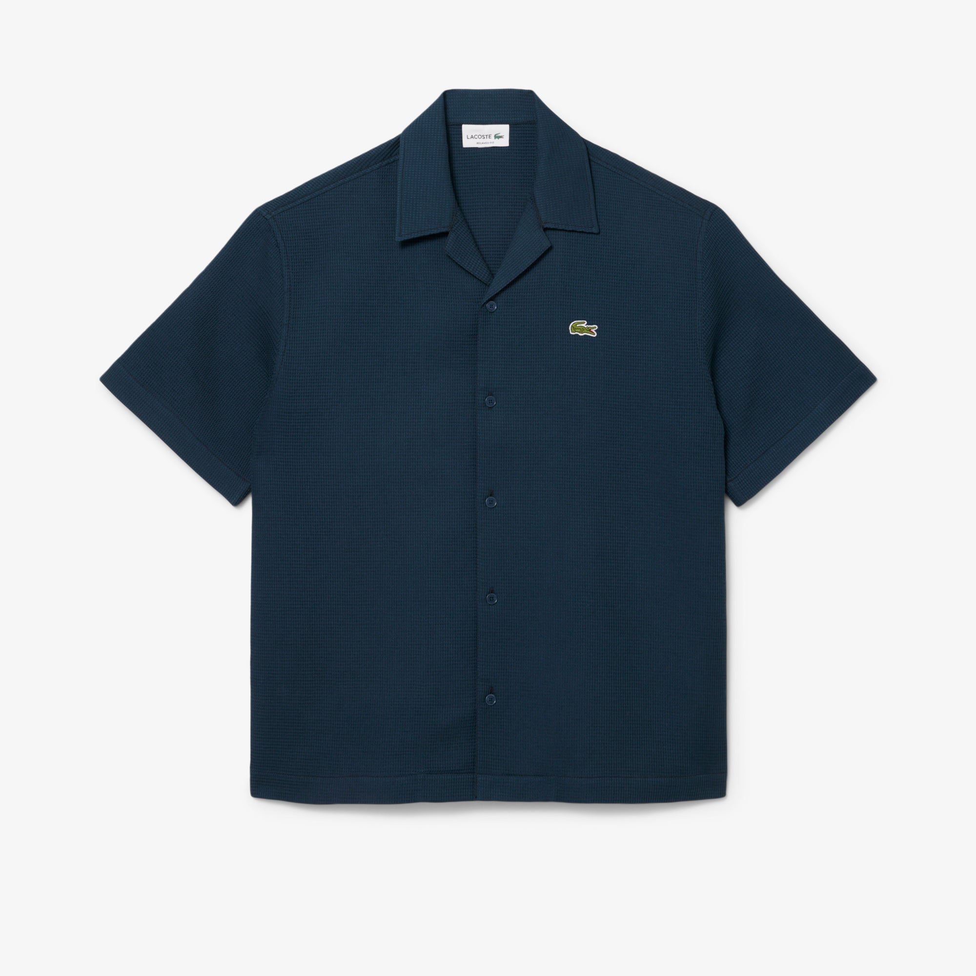 Lacoste Men Relaxed Fit Waffle Texture Shirt