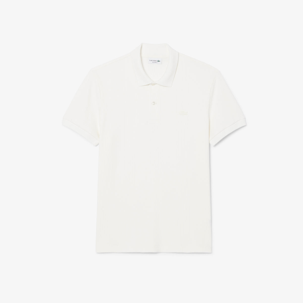LACOSTE Classic Fit Ribbed Knit Polo Men
