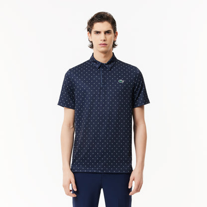 Men’s Lacoste Golf Printed Recycled Polyester Polo Shirt - Lacoste Apparel THE MIX