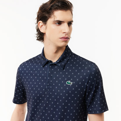 Men’s Lacoste Golf Printed Recycled Polyester Polo Shirt - Lacoste Apparel THE MIX