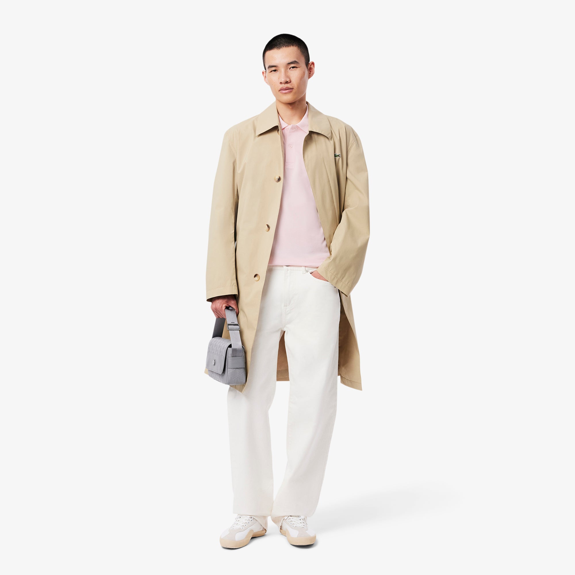 LACOSTE Regular Fit Cotton Blend Polo Shirt