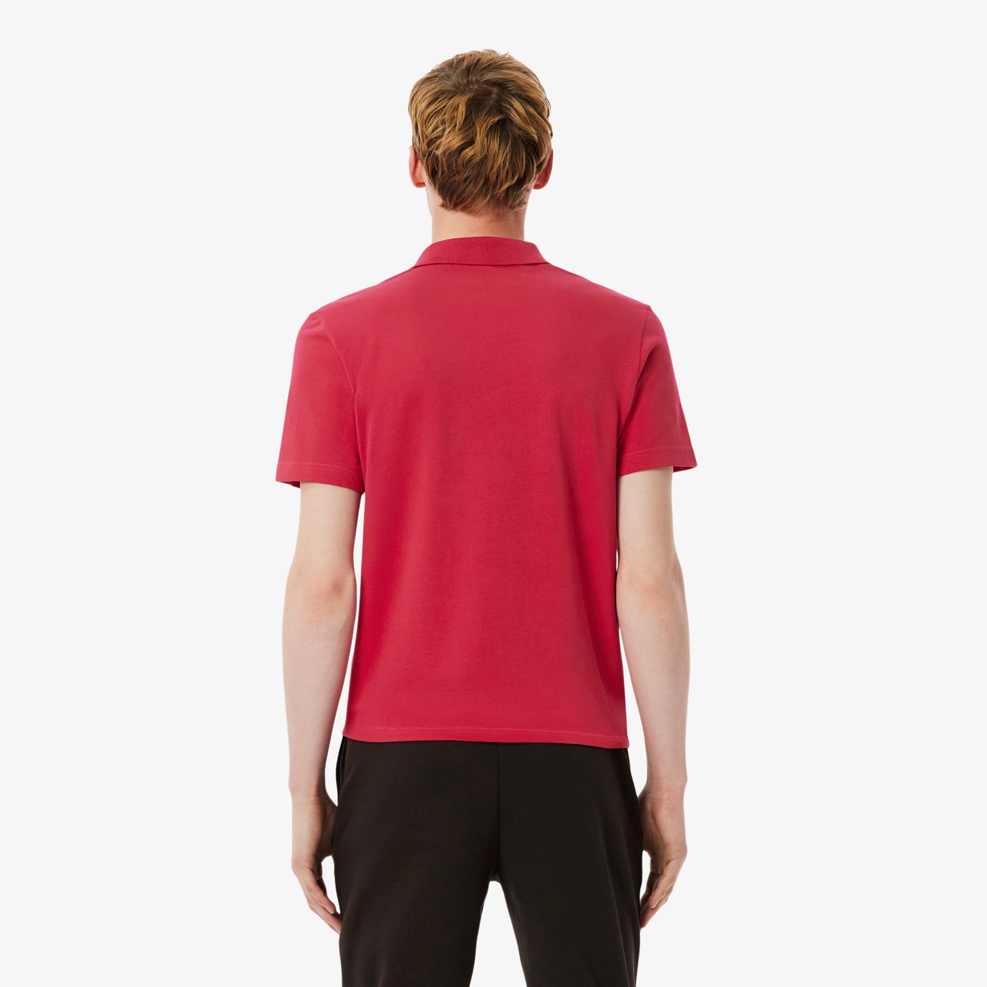 LACOSTE Regular Fit Cotton Blend Polo Shirt