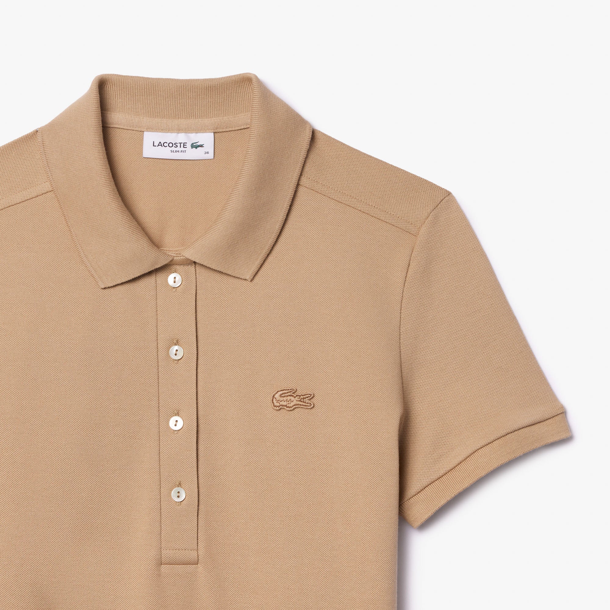 LACOSTE Women's Slim Fit Stretch Mini Piqué Polo Dress