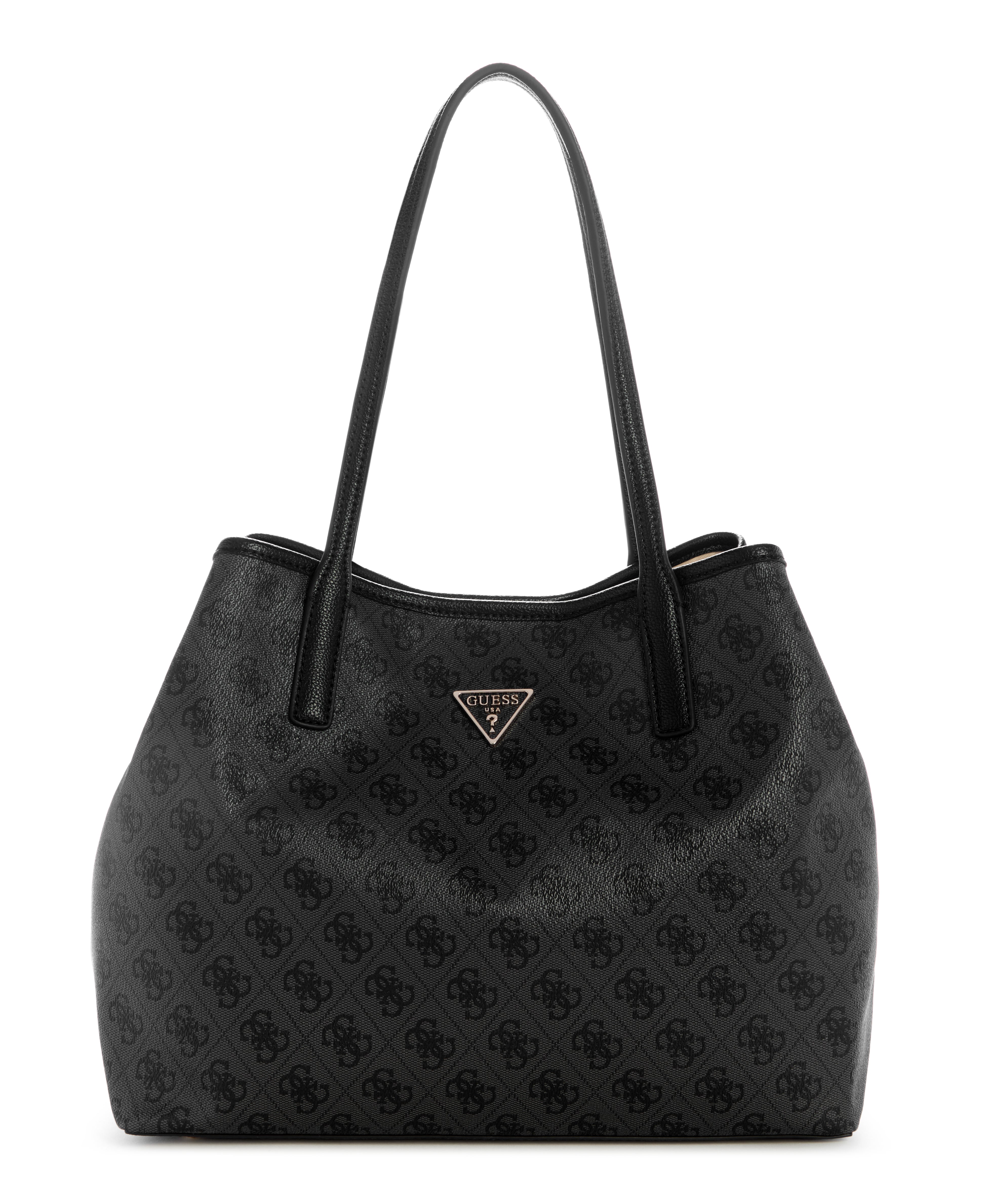 GUESSS Coal Black Logo Victtoria 2-in-1 Tote Bag