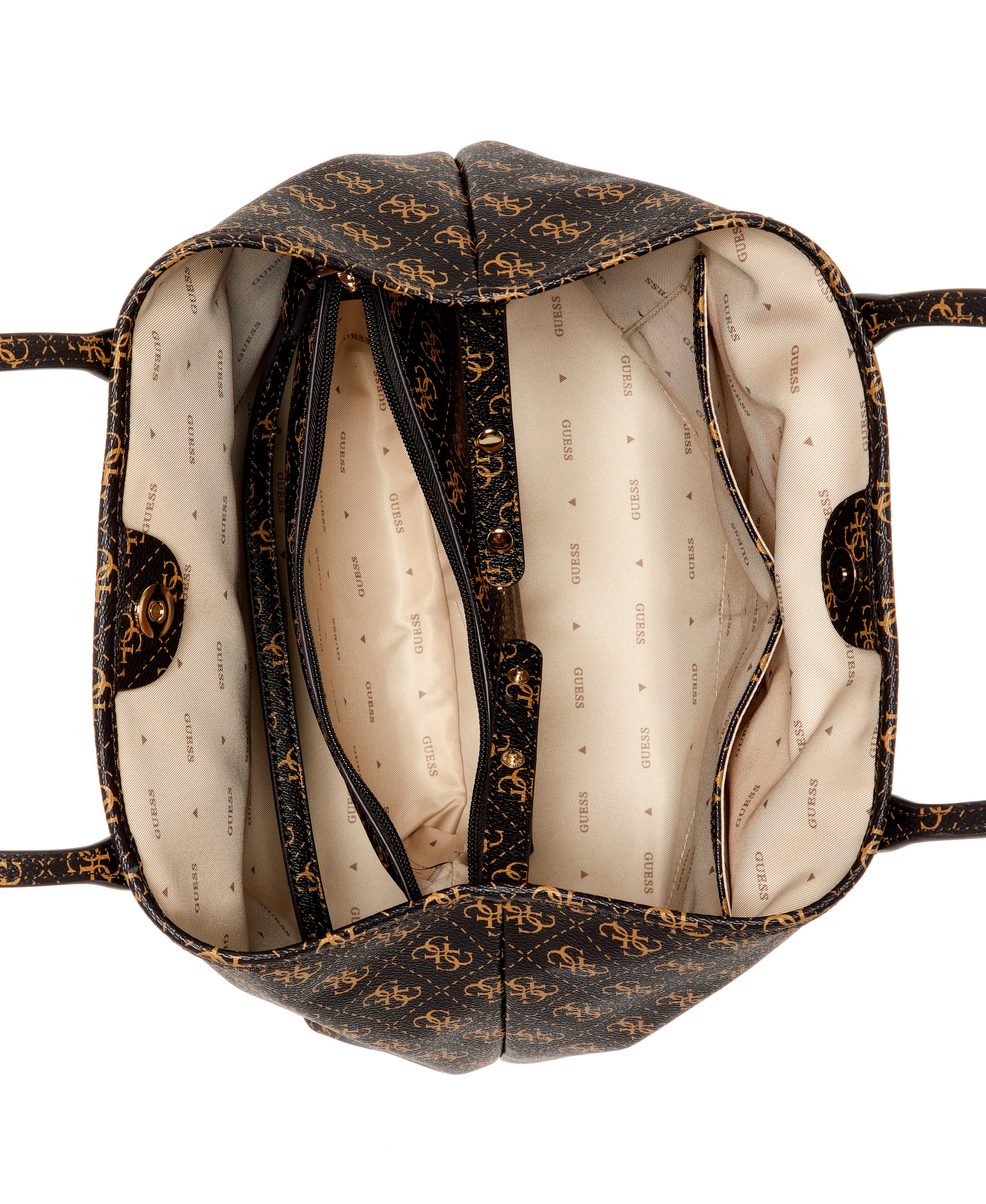 GUESSS Brown Logo Victtoria 2-in-1 Tote Bag