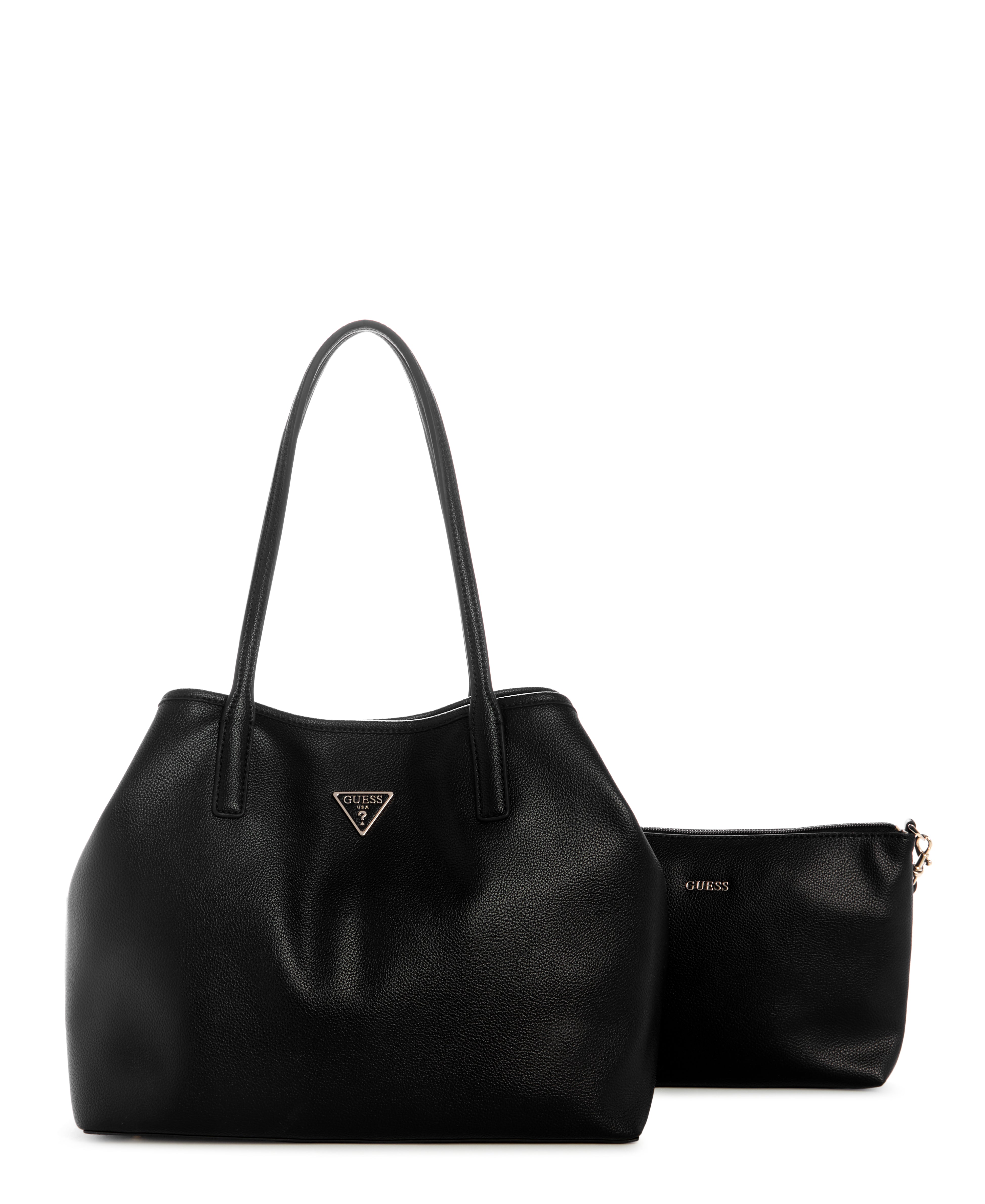 GUESSS Black Logo Victtoria 2-in-1 Tote Bag