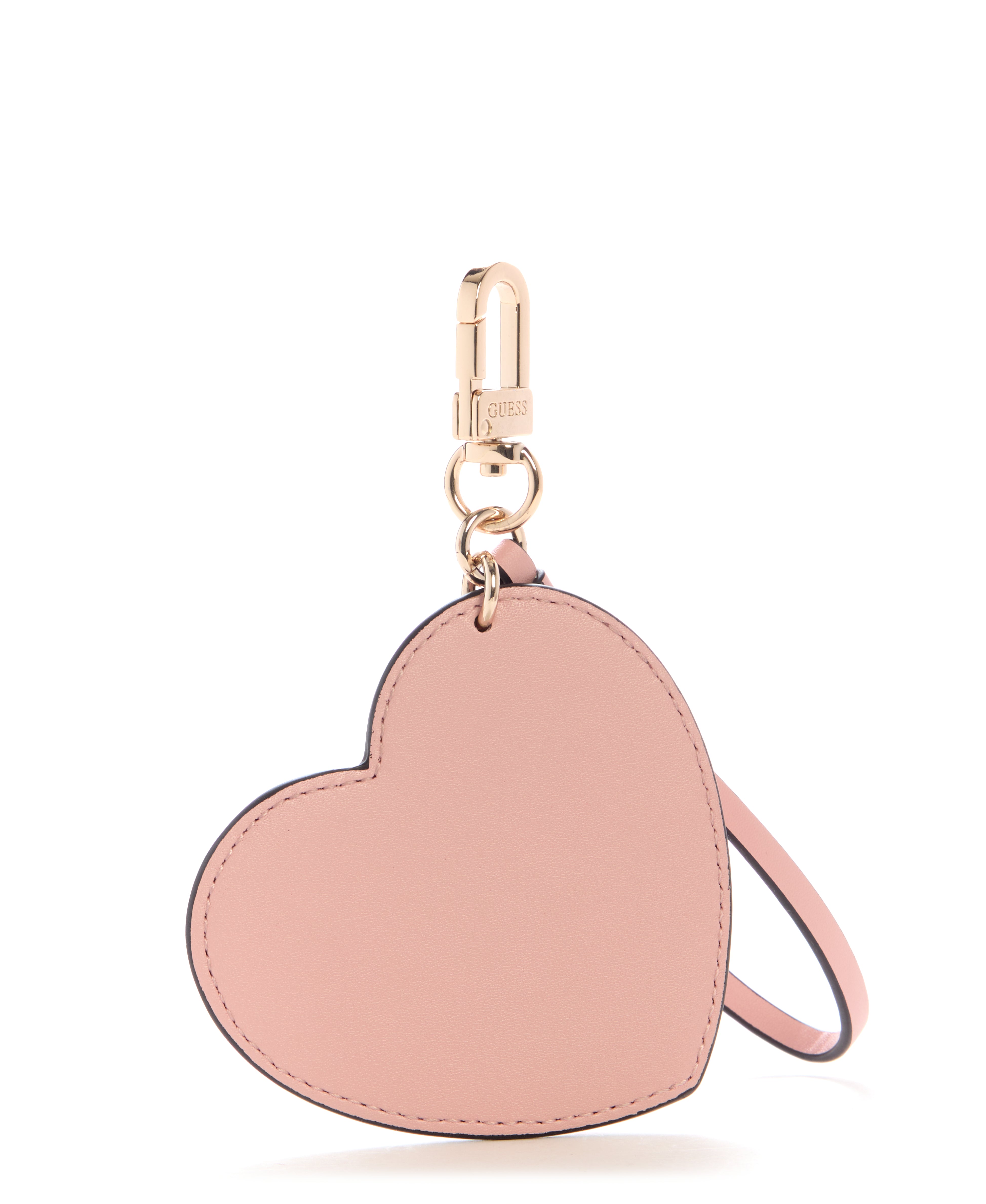 GUESS Heart Logo Keychain