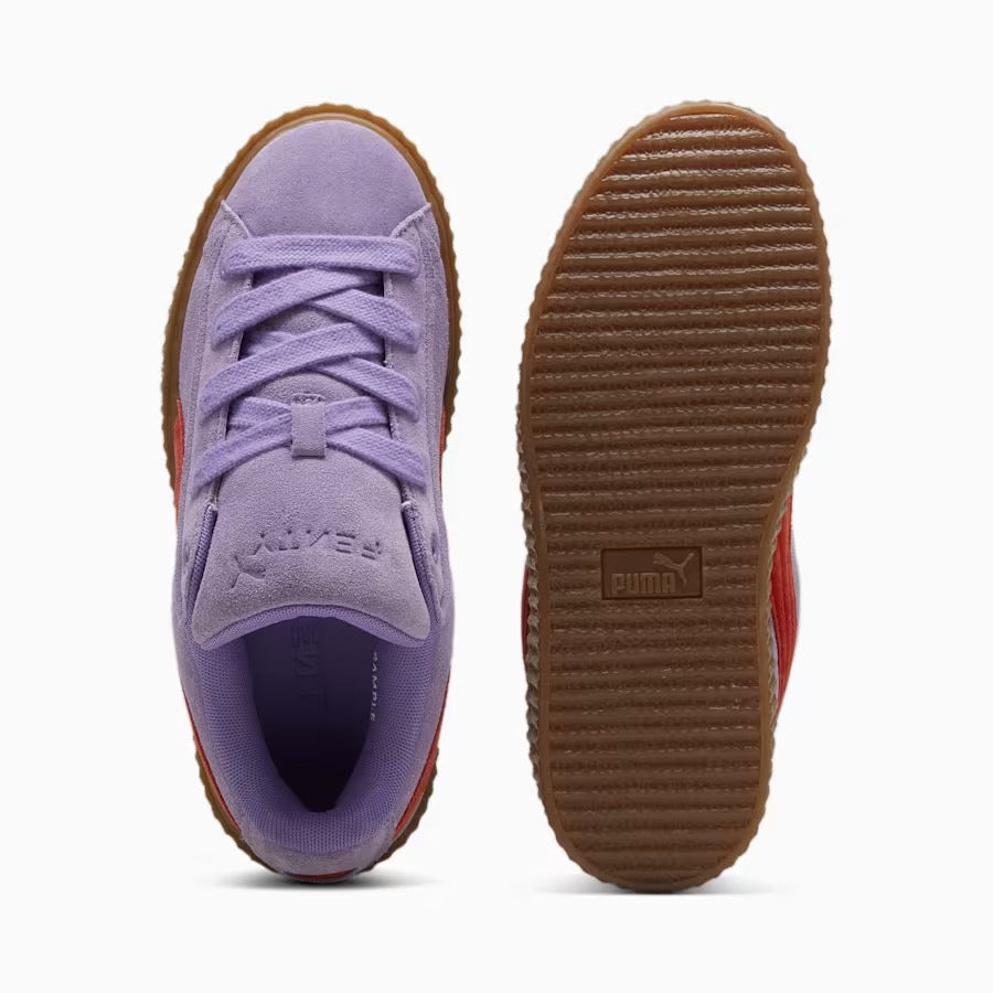 FENTY x PUMA Creeper Phatty Unisex Sneakers - Lavender Alert-Burnt Red-Gum / 6 - PUMA Shoes THE MIX