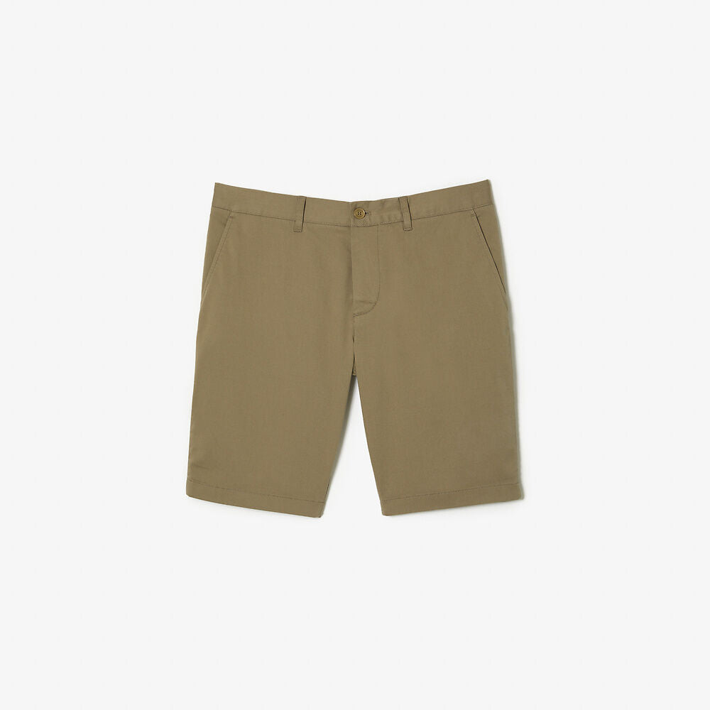 Lacoate Men's Slim Fit Stretch Cotton Bermuda Shorts