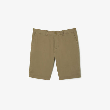Lacoate Men's Slim Fit Stretch Cotton Bermuda Shorts