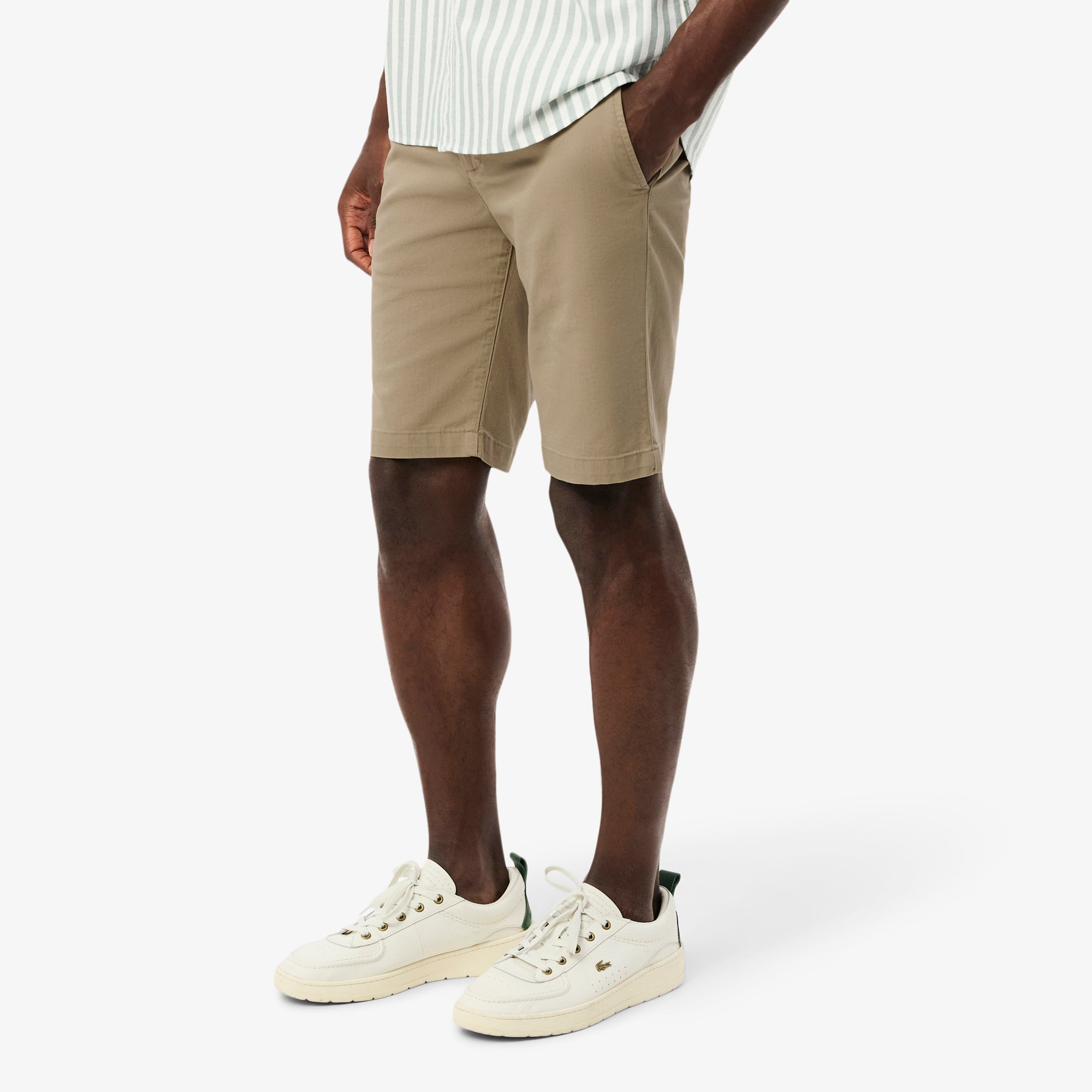 LACOSTE Slim Fit Stretch Cotton Chino Shorts