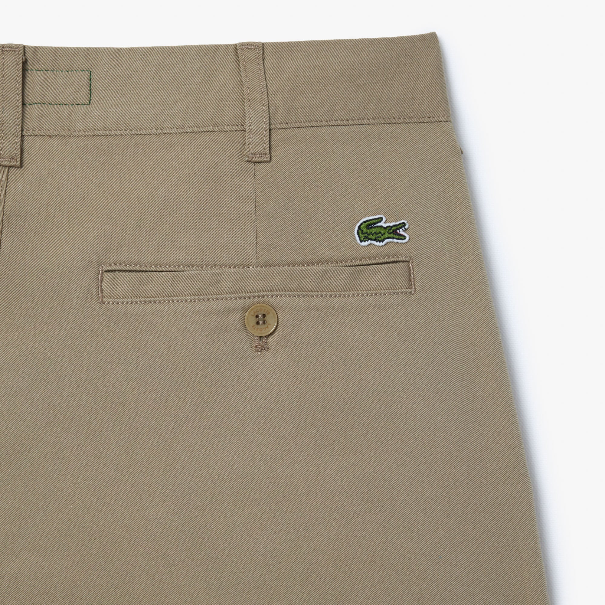 LACOSTE Slim Fit Stretch Cotton Chino Shorts