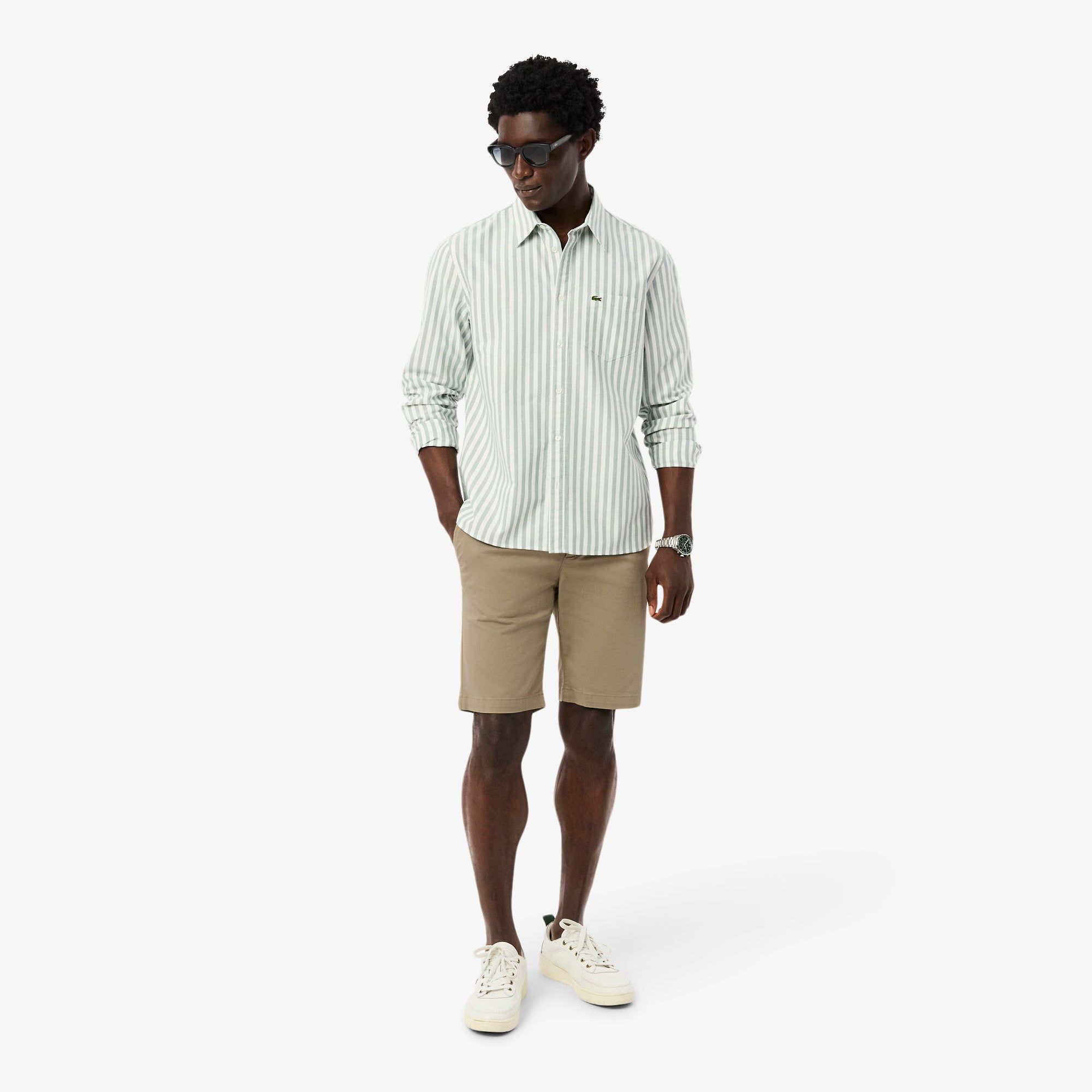 LACOSTE Slim Fit Stretch Cotton Chino Shorts