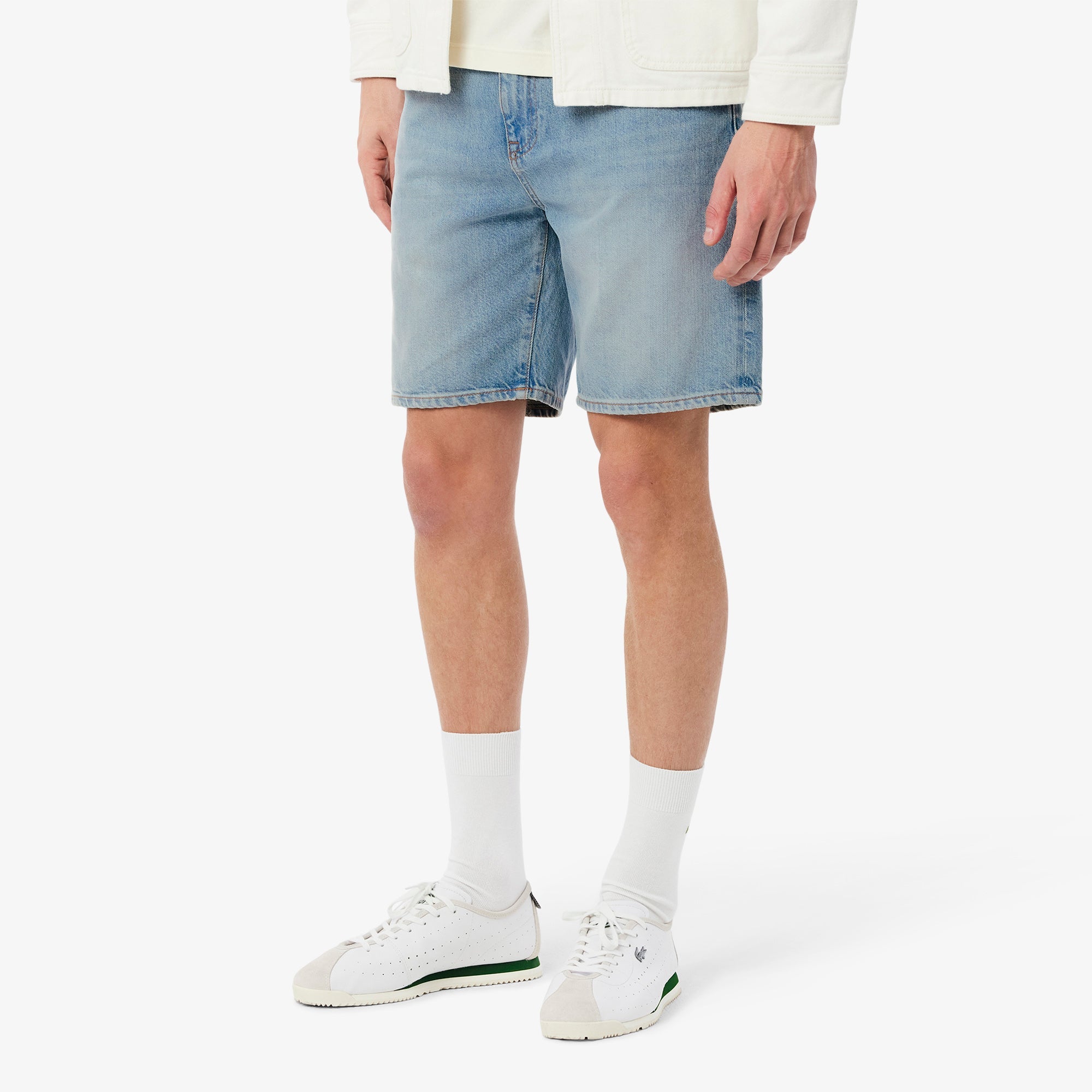 Lacoste Straight Fit Denim Bermuda Shorts