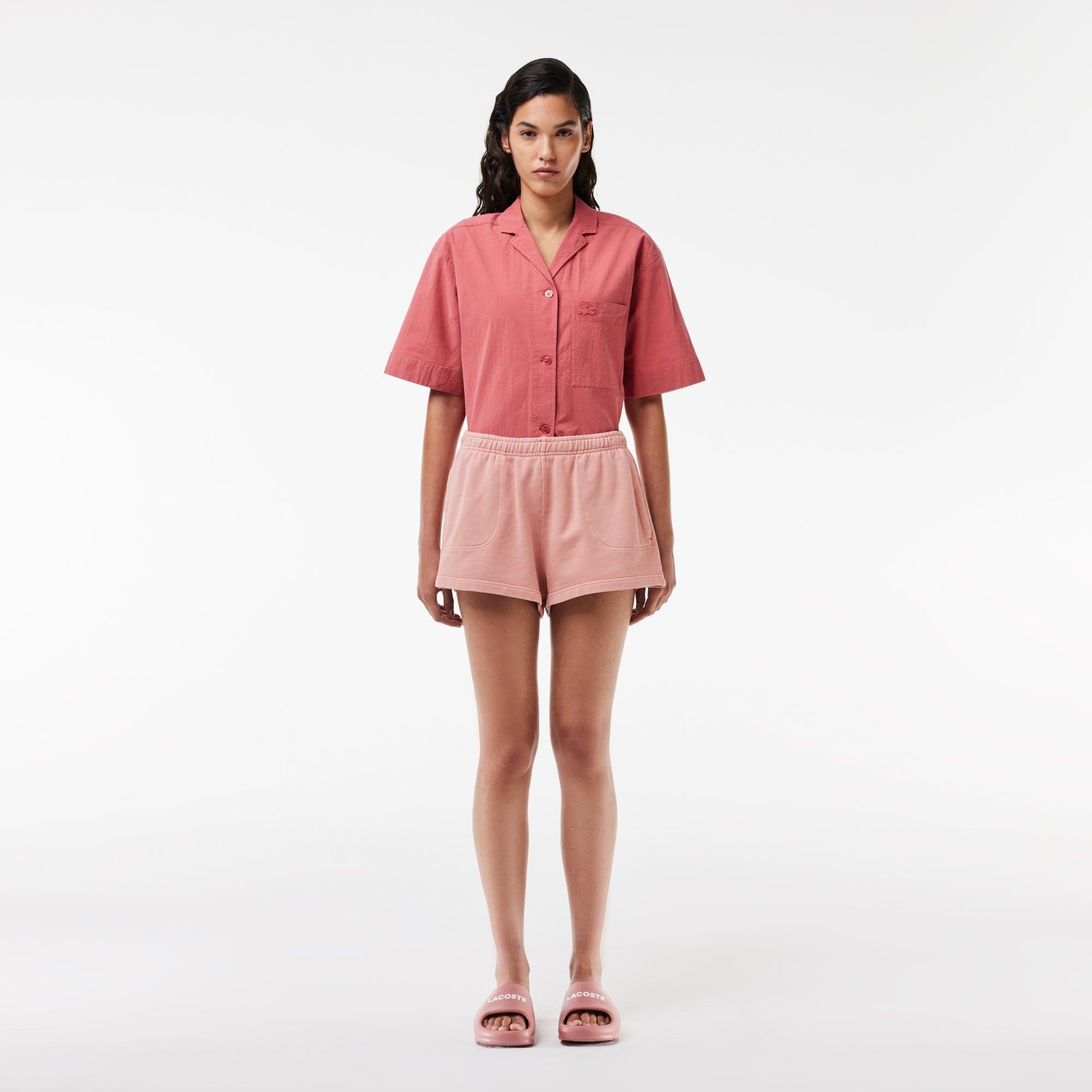 Lacoste Natural Dyed Short Cotton Fleece Shorts - Lacoste Apparel THE MIX