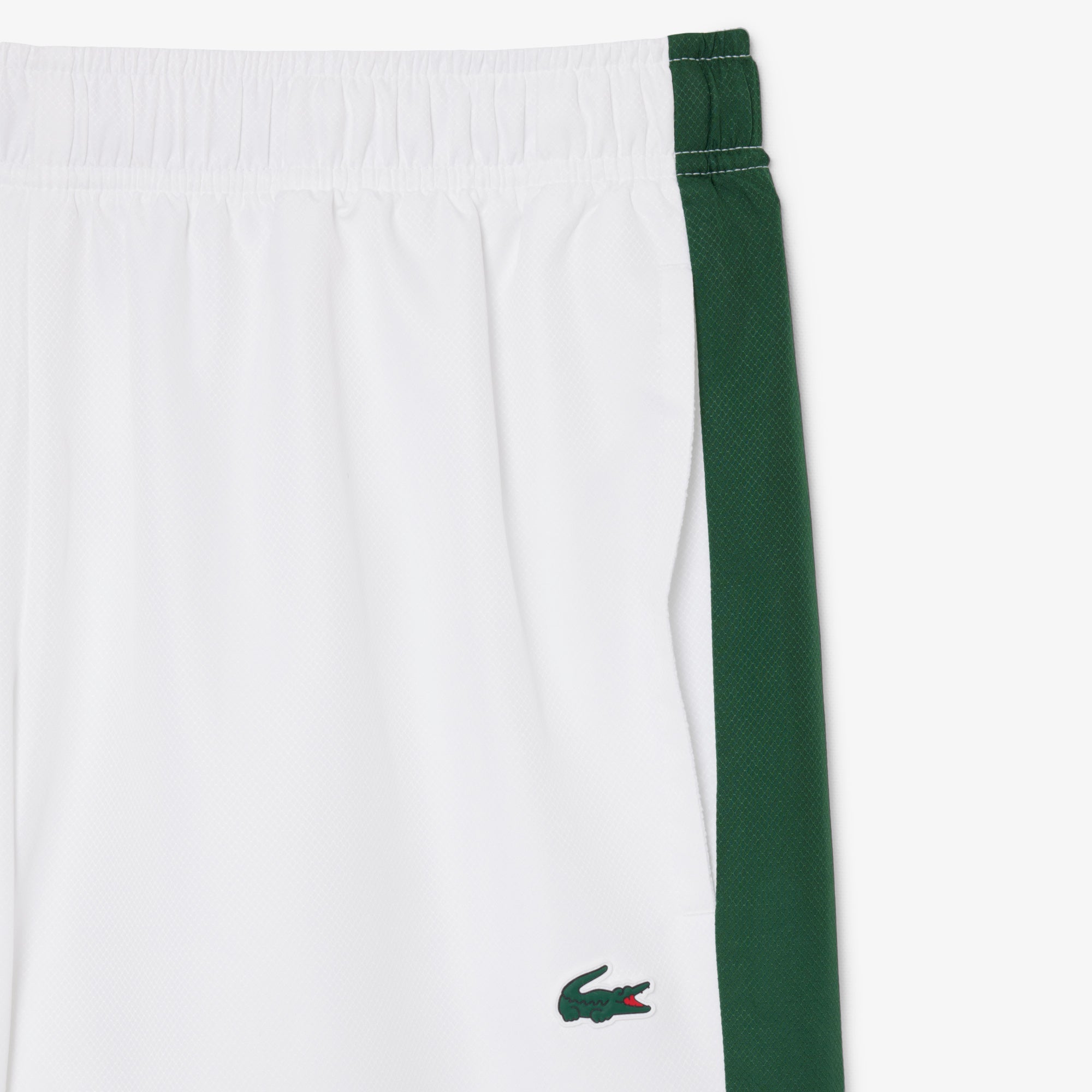 LACOSTE Diamond Taffeta Band Accent Sport Shorts