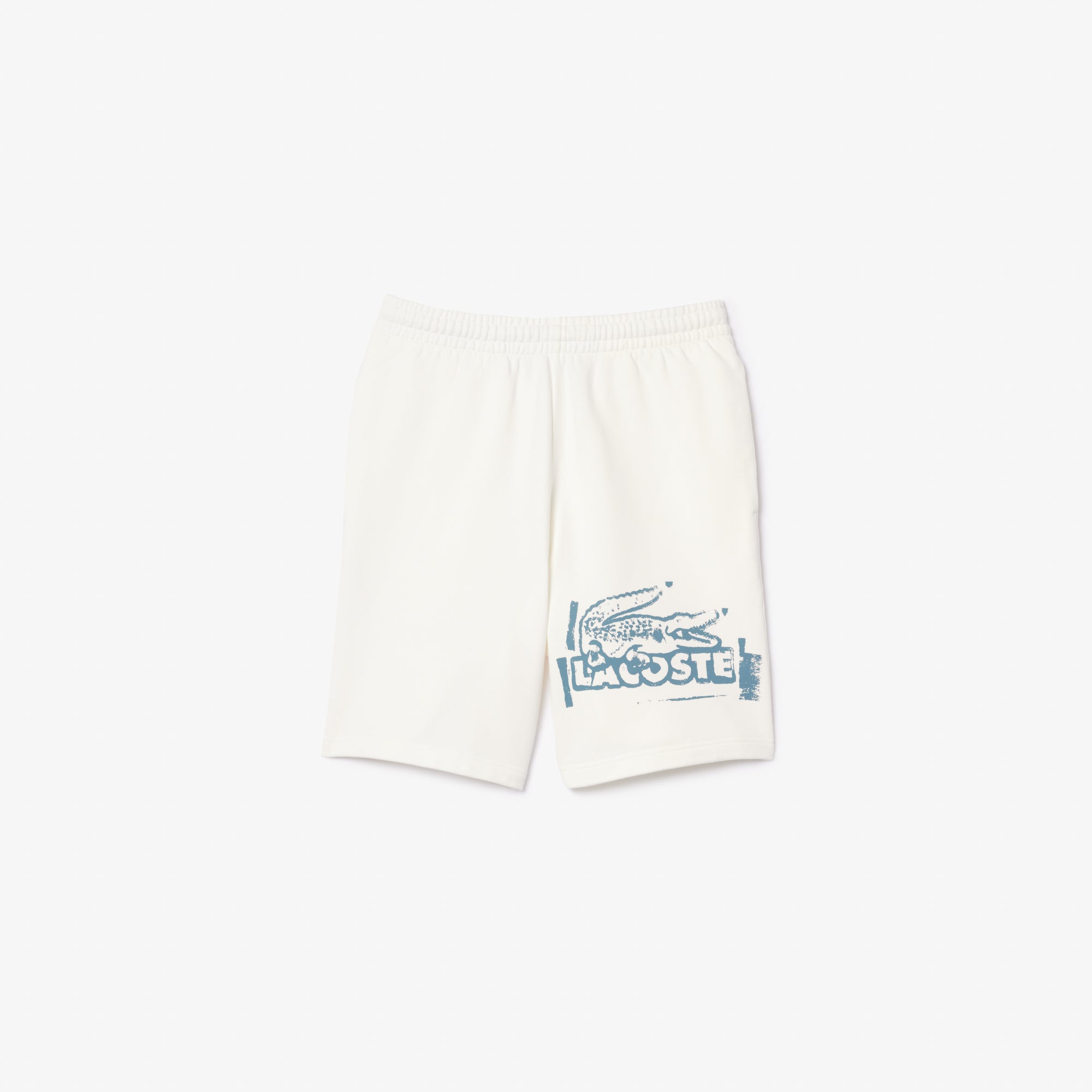 Lacoste Men Graphic Cotton Fleece Shorts