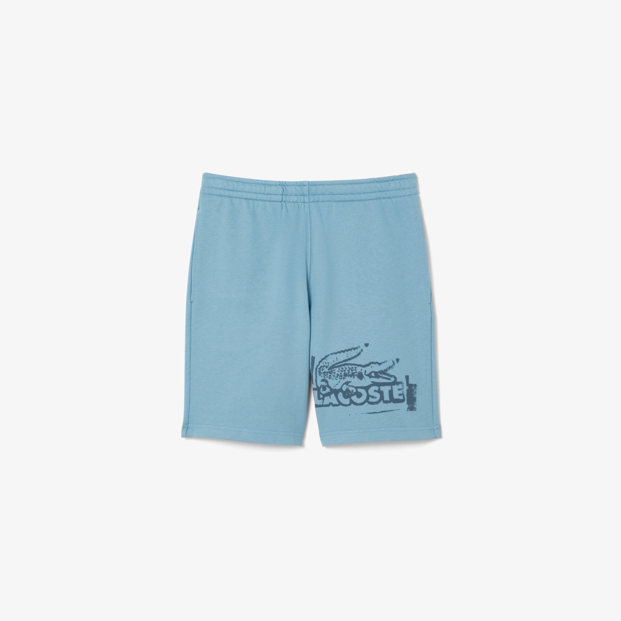 Lacoste Men Graphic Cotton Fleece Shorts