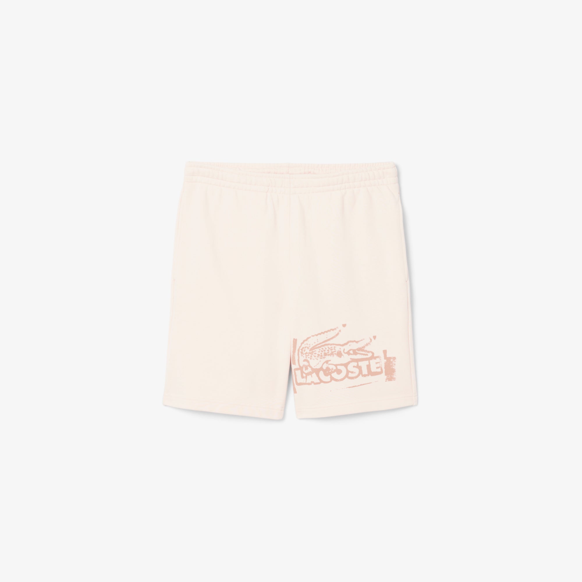 Lacoste Men Graphic Cotton Fleece Shorts