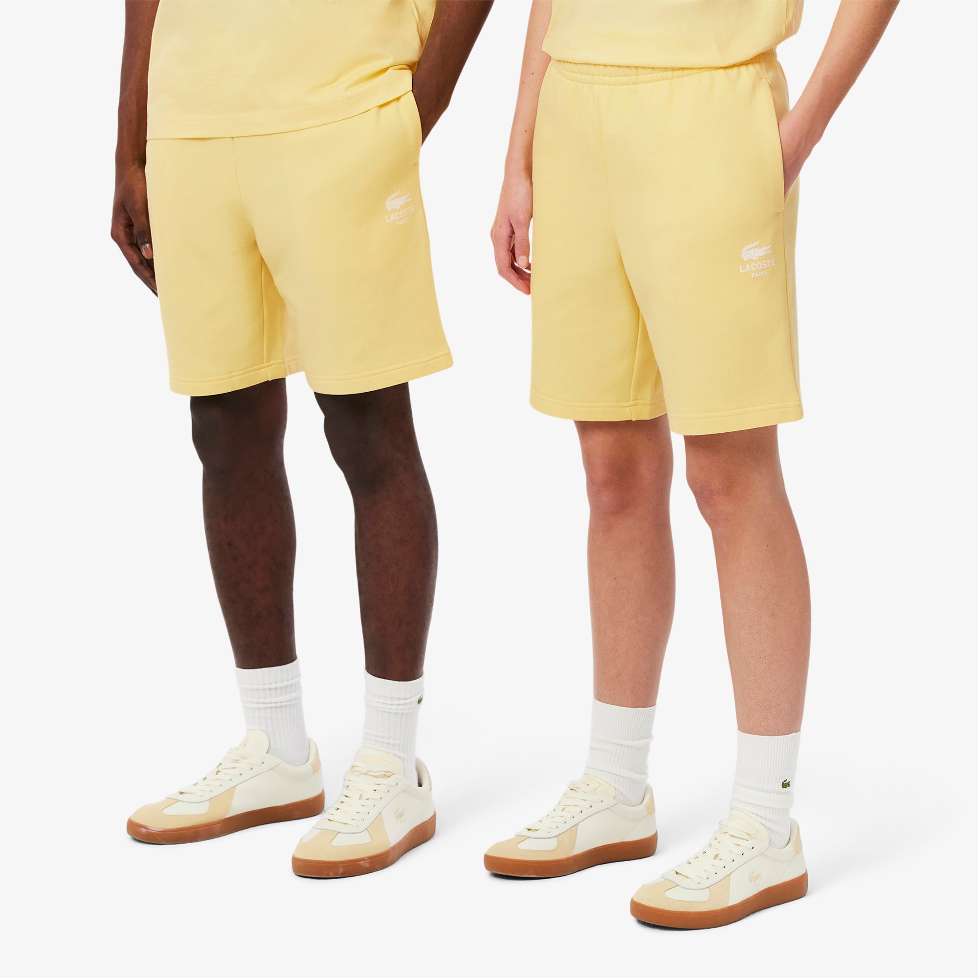 Lacoste Printed Cotton Fleece Shorts