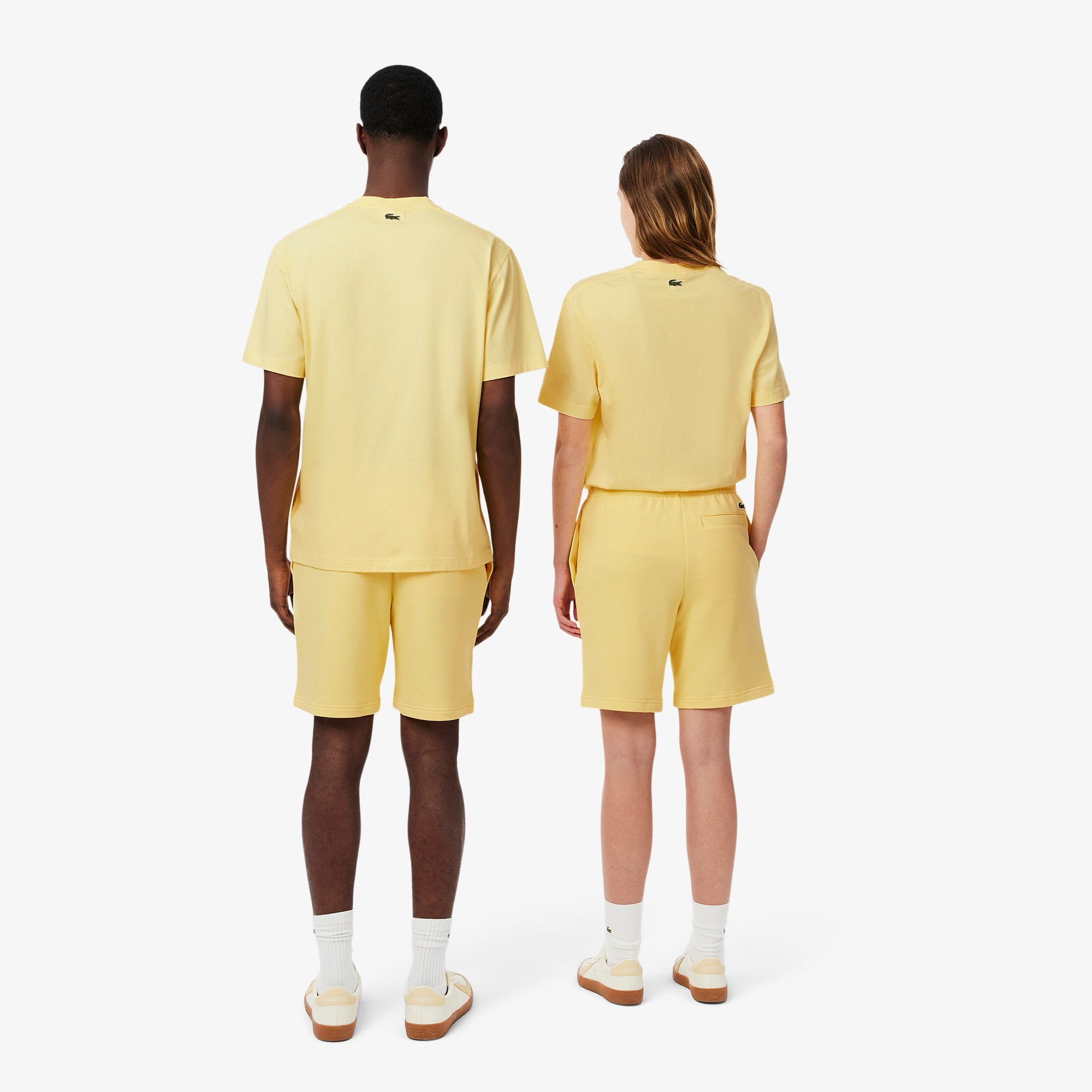 Lacoste Printed Cotton Fleece Shorts