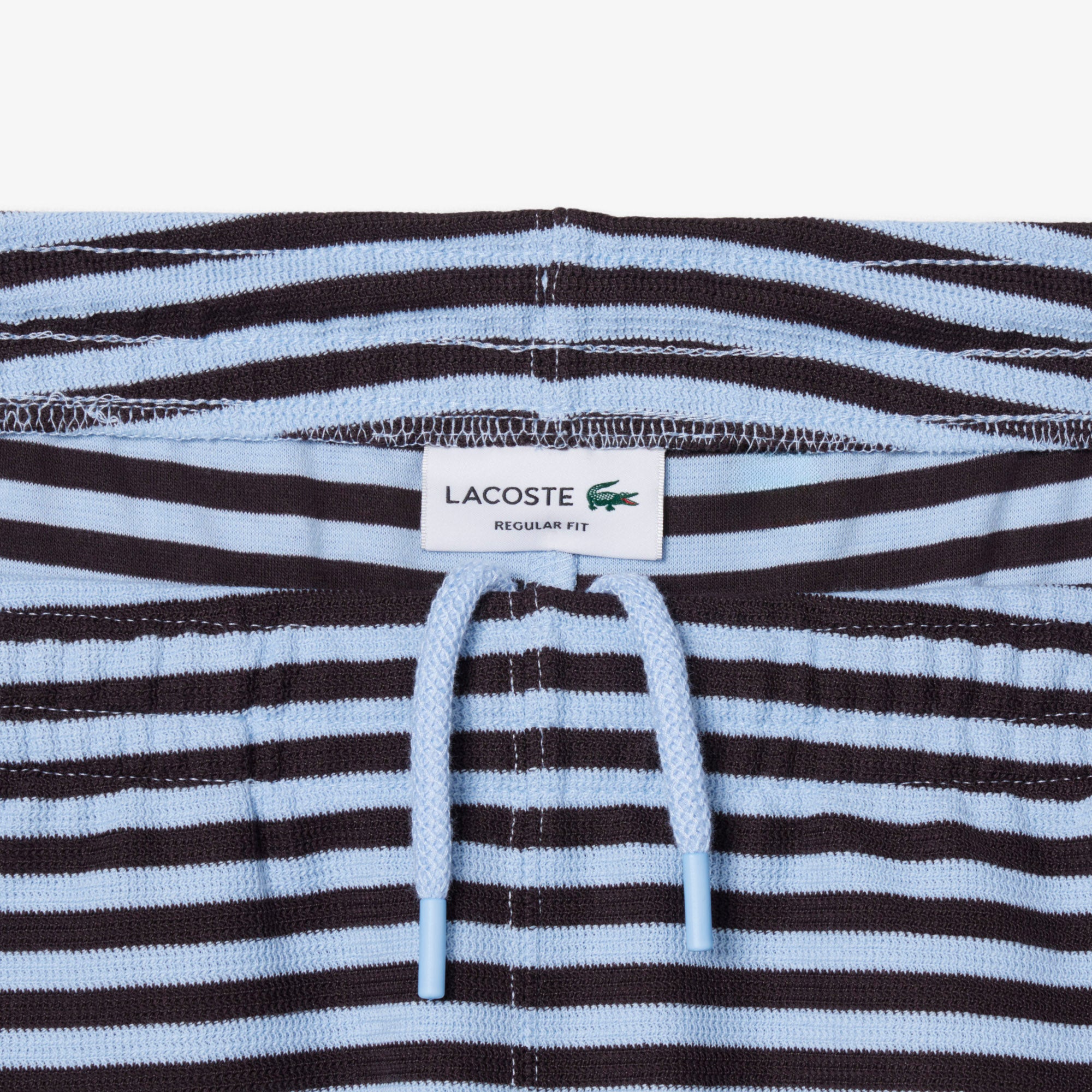 LACOSTE Men Regular Fit Striped Cotton Shorts