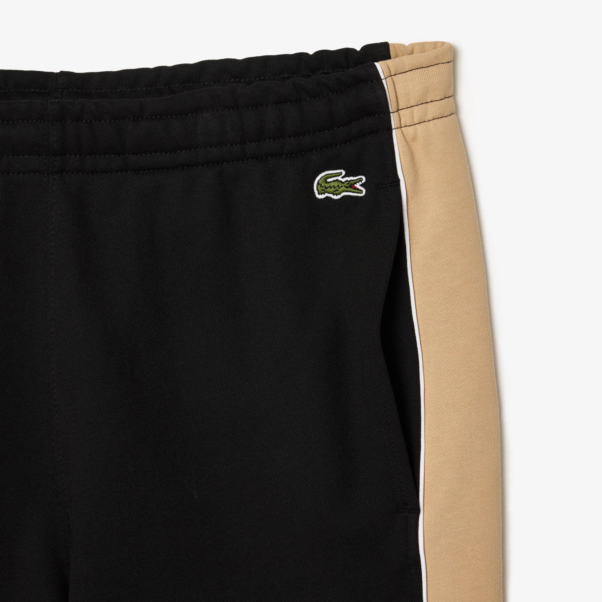 LACOSTE Men's Regular Fit Colorblock Fleece Shorts