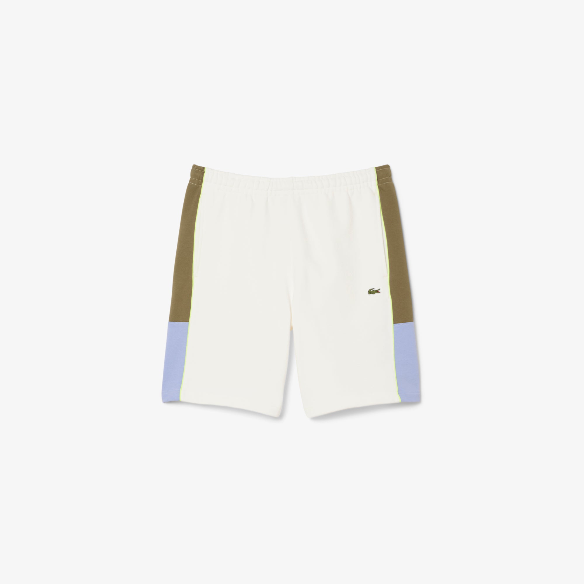 LACOSTE Colour-block fleece shorts