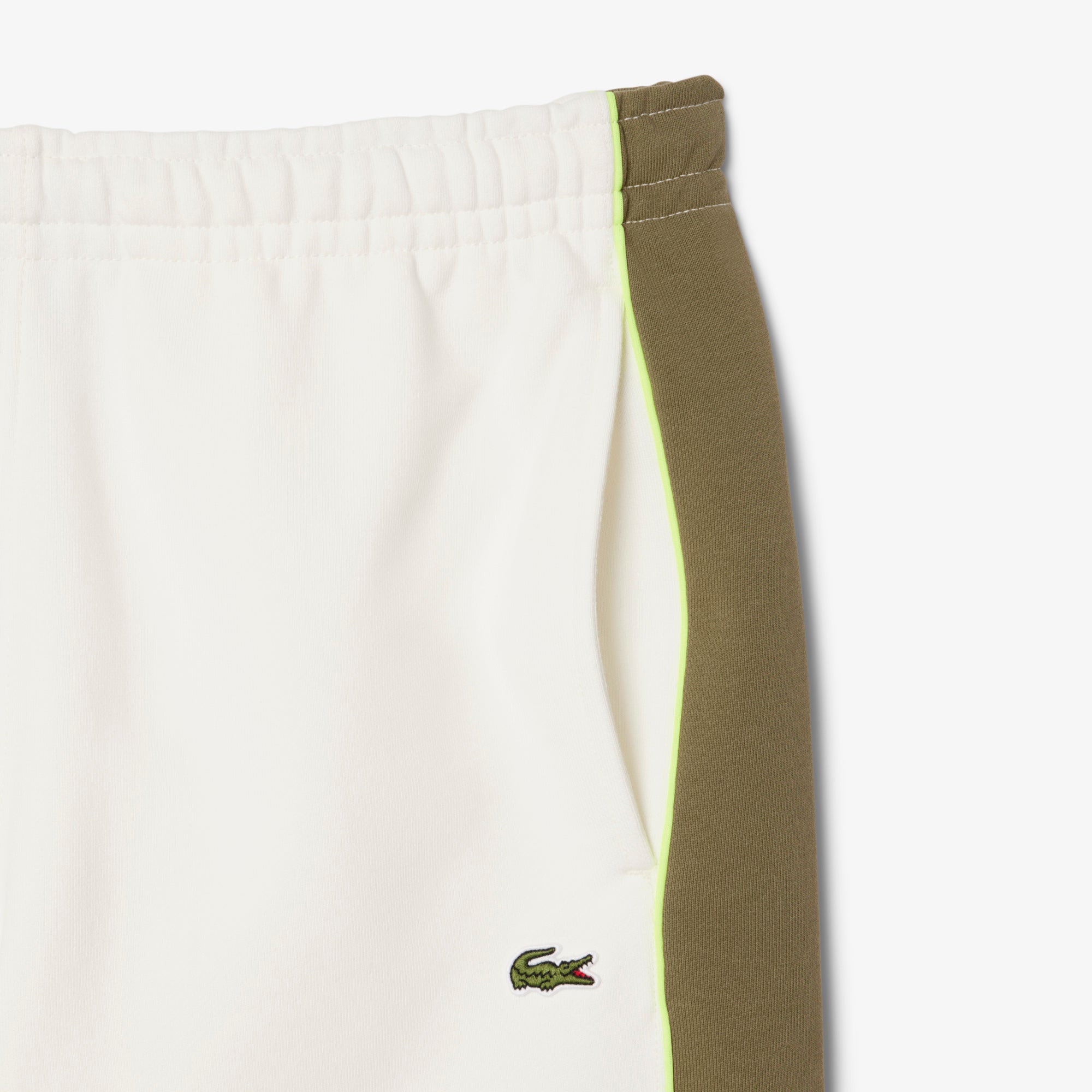 LACOSTE Colour-block fleece shorts
