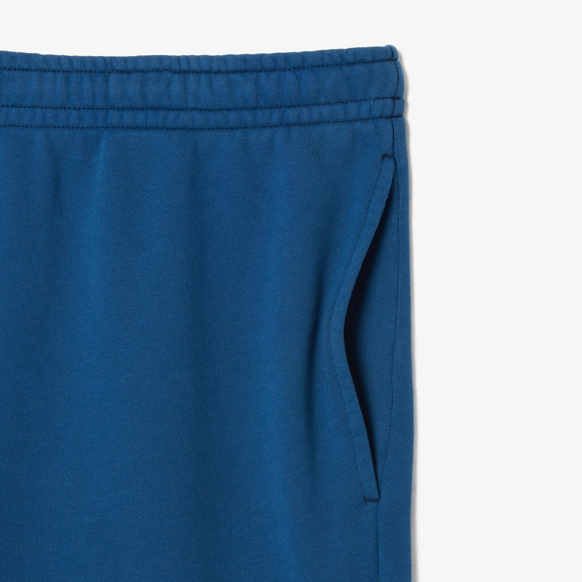 LACOSTE Men's Regular Fit Washed Effect Printed Fleece Shorts