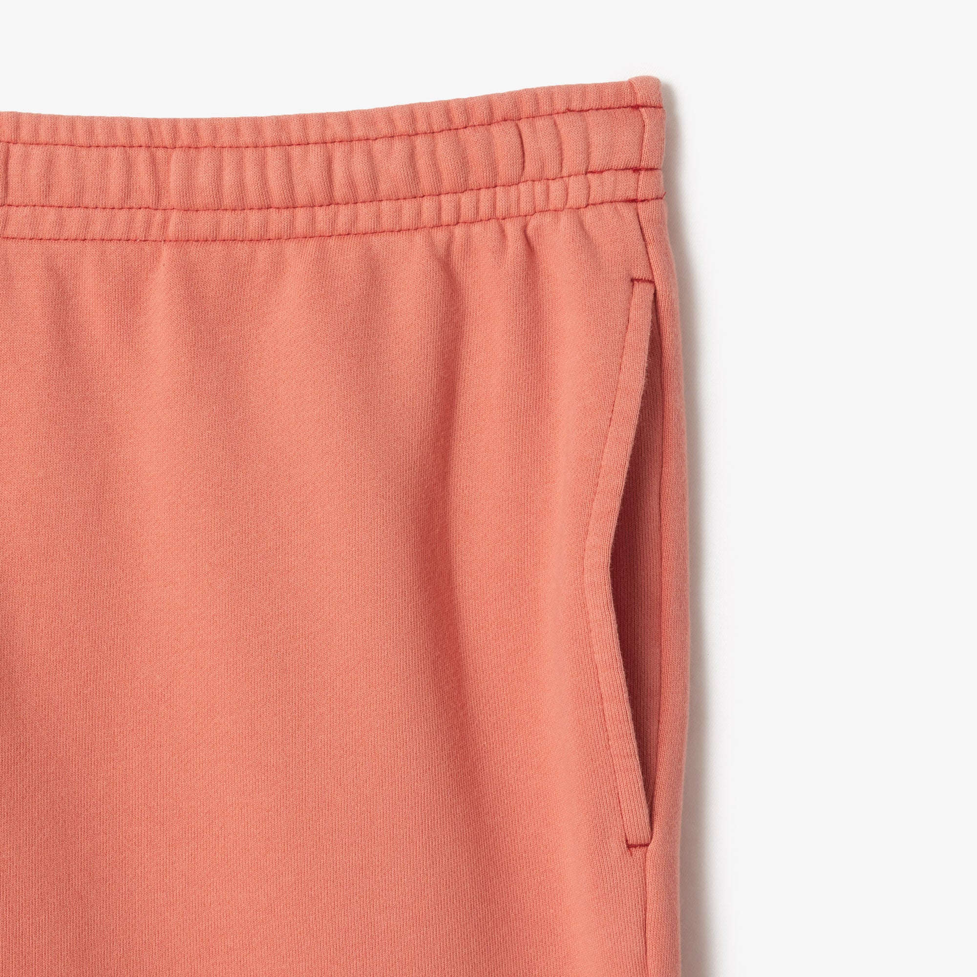 LACOSTE Men's Regular Fit Washed Effect Printed Fleece Shorts