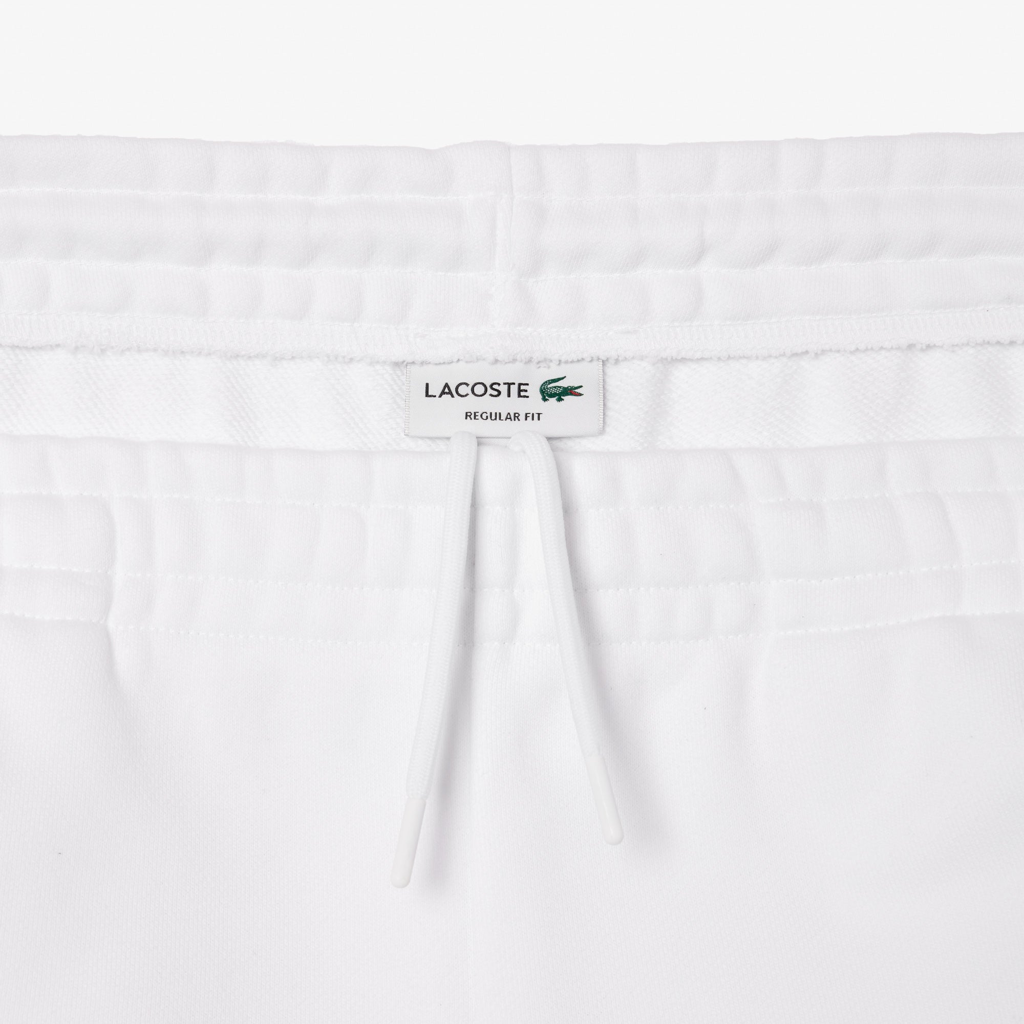 Lacoste Regular Fit Text Embroidery Fleece Shorts