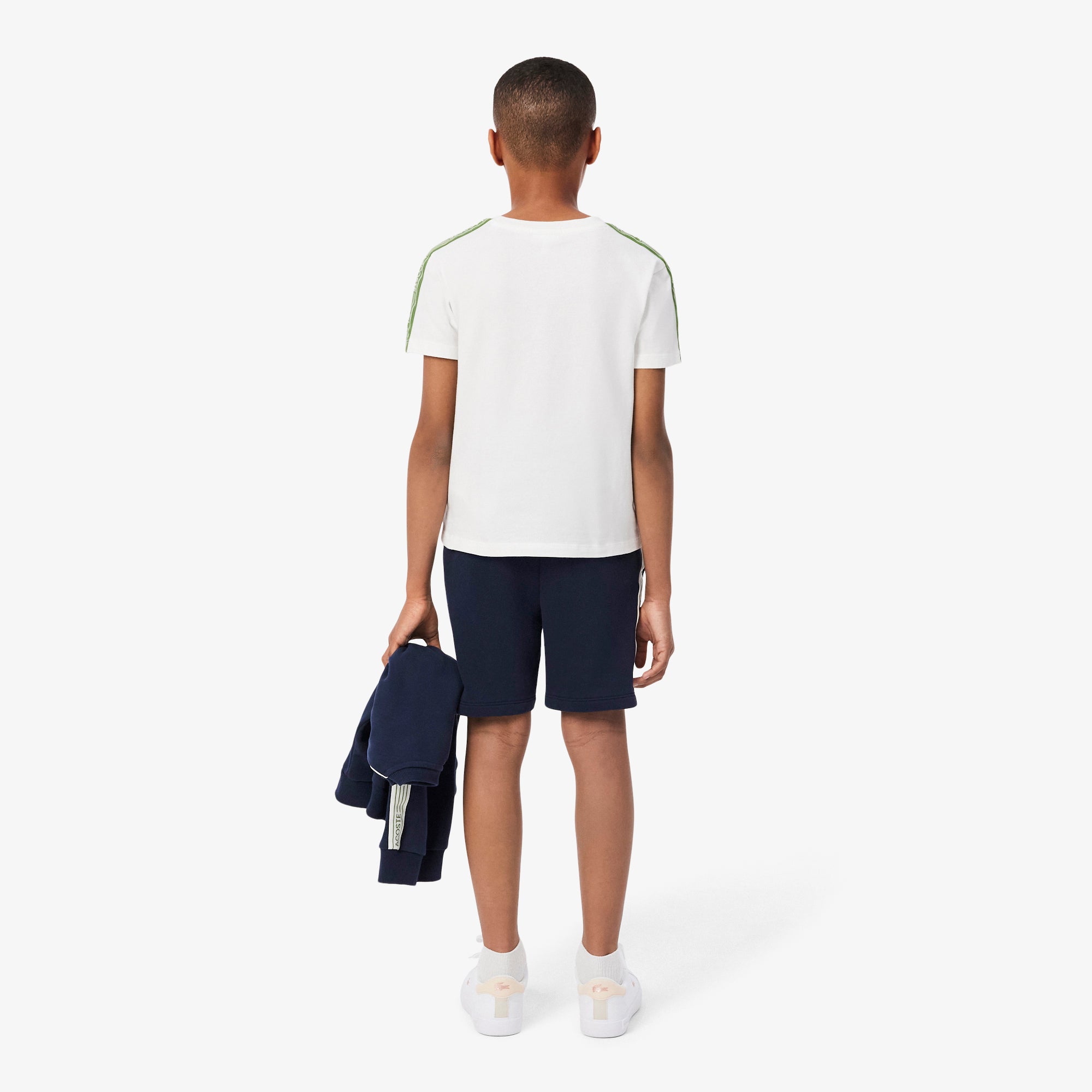 LACOSTE Boy Logo Stripe Shorts