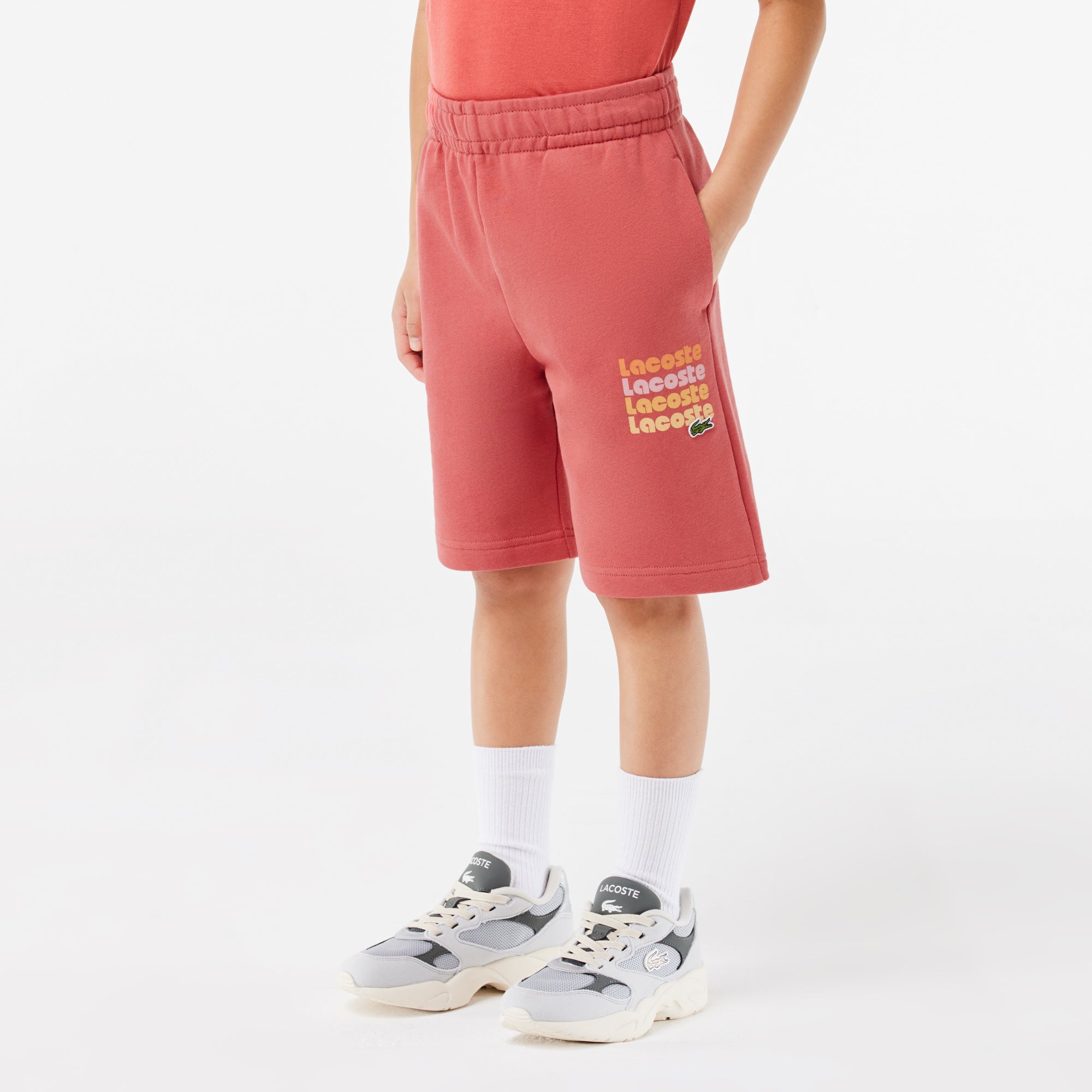 Kids lacoste shorts best sale