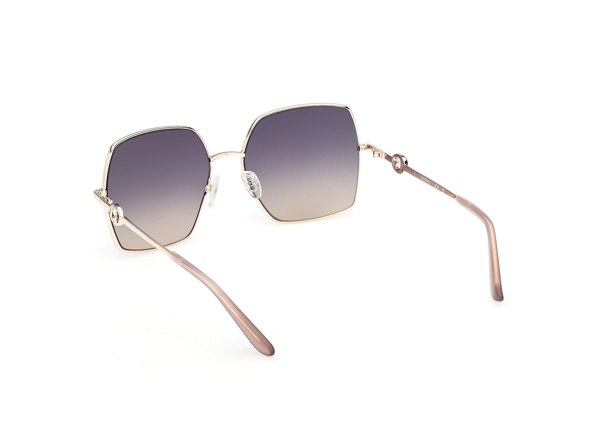 GUESS Women's Metal Square Sunglasses