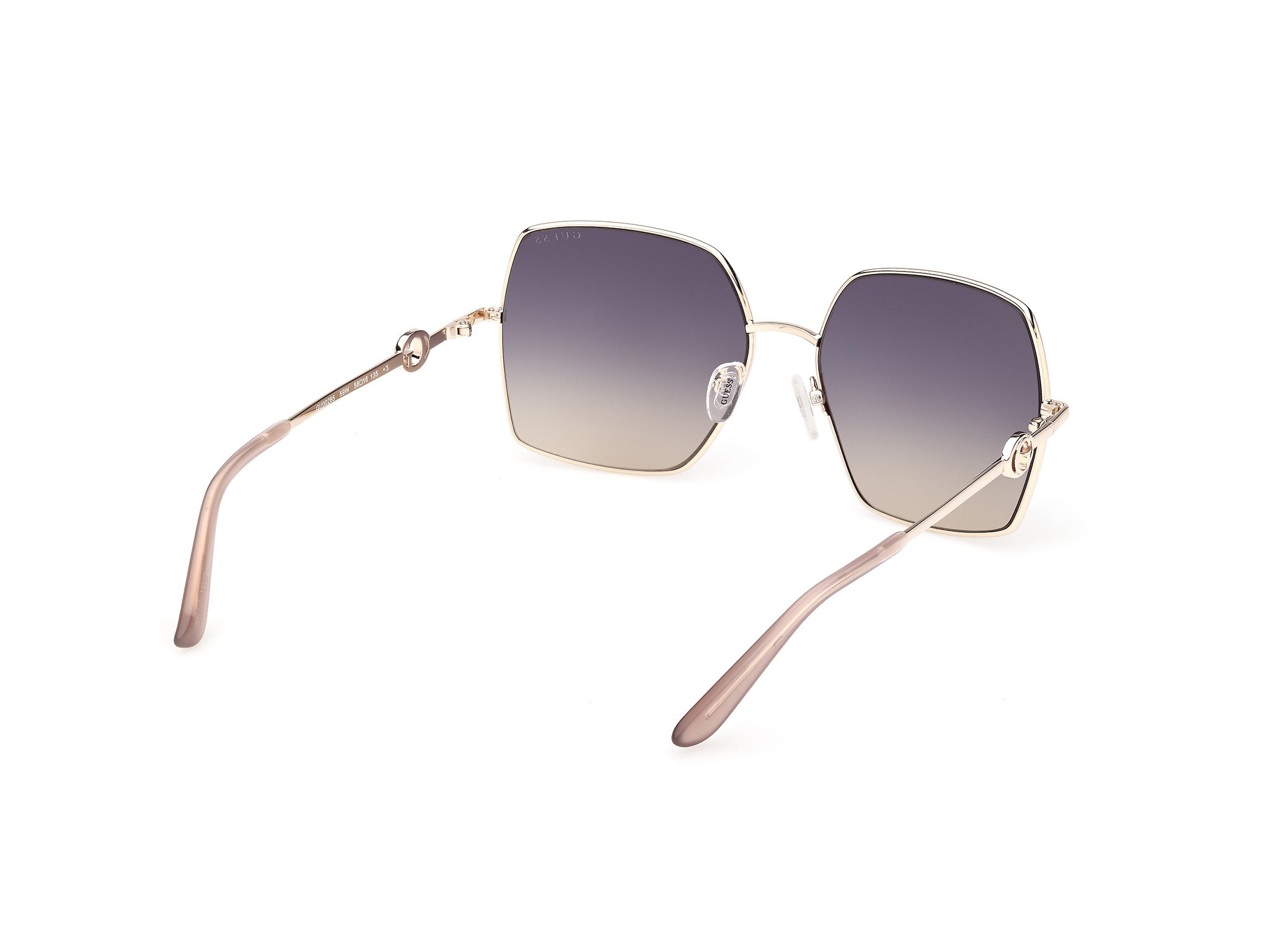 GUESS Women's Metal Square Sunglasses
