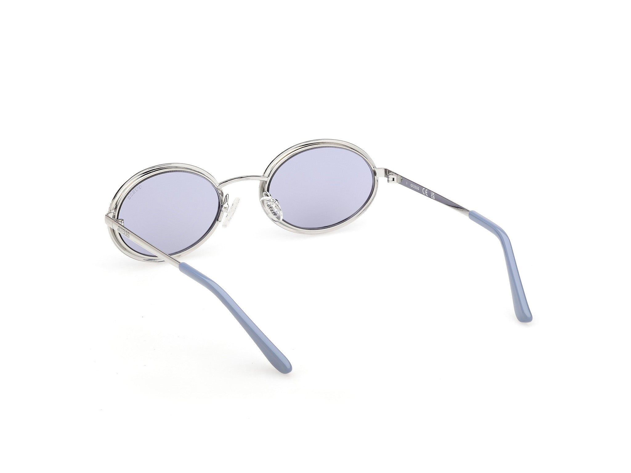 GUESS Women's Metal Oval Sunglasses