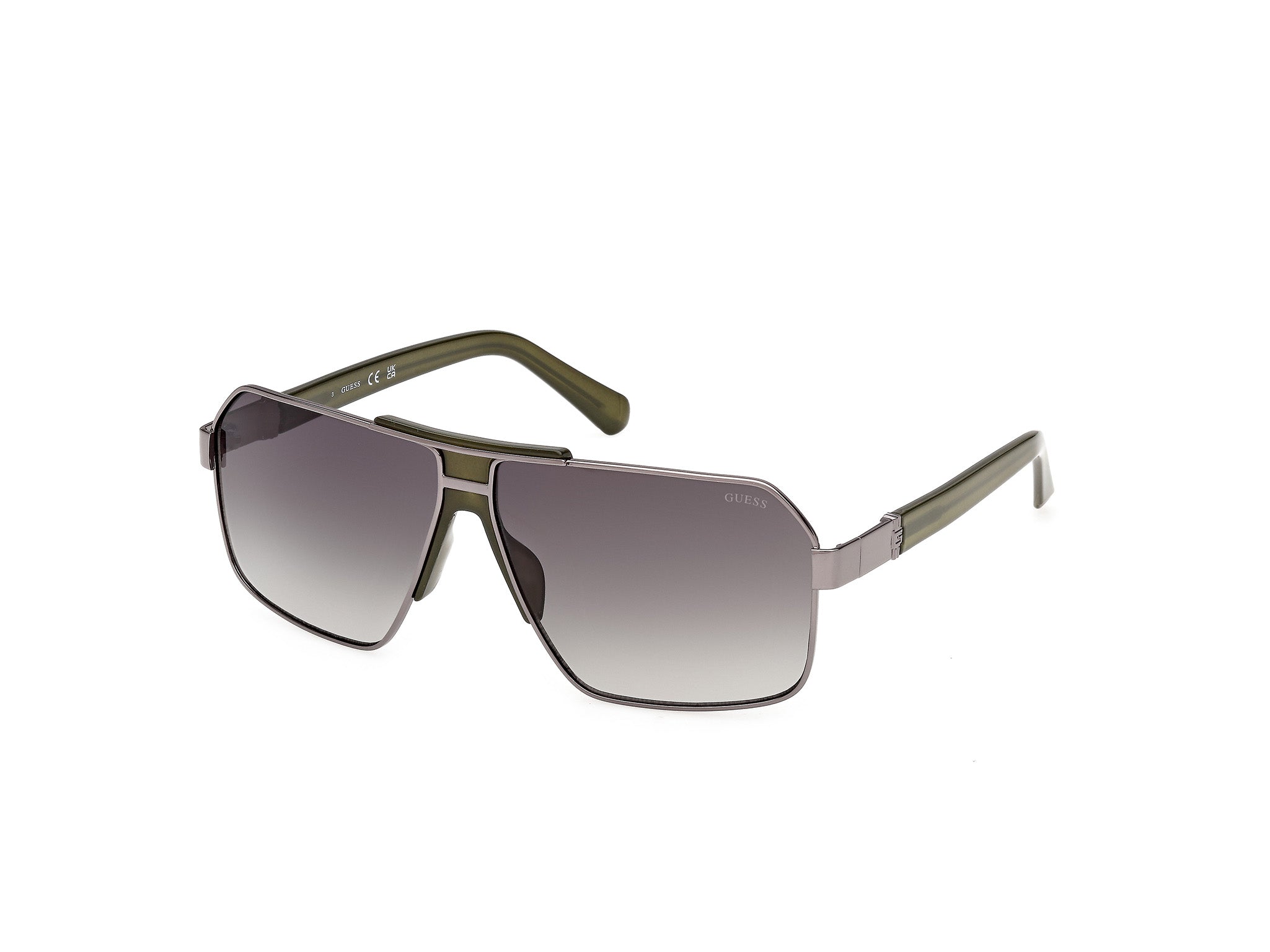 GUESS Men's Metal Navigator Sunglasses