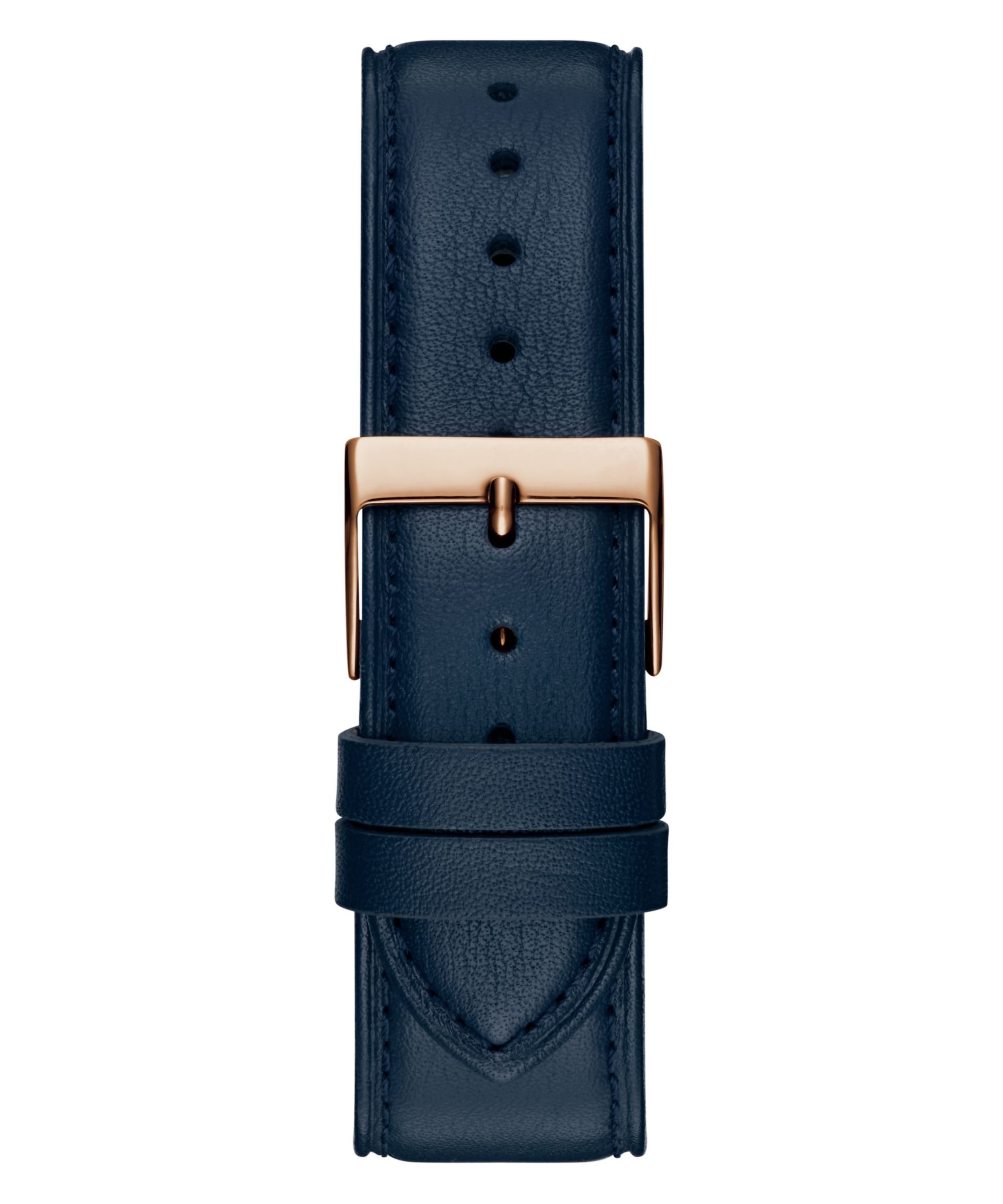 GUESS Mens Navy Rose Gold Tone Analog Watch