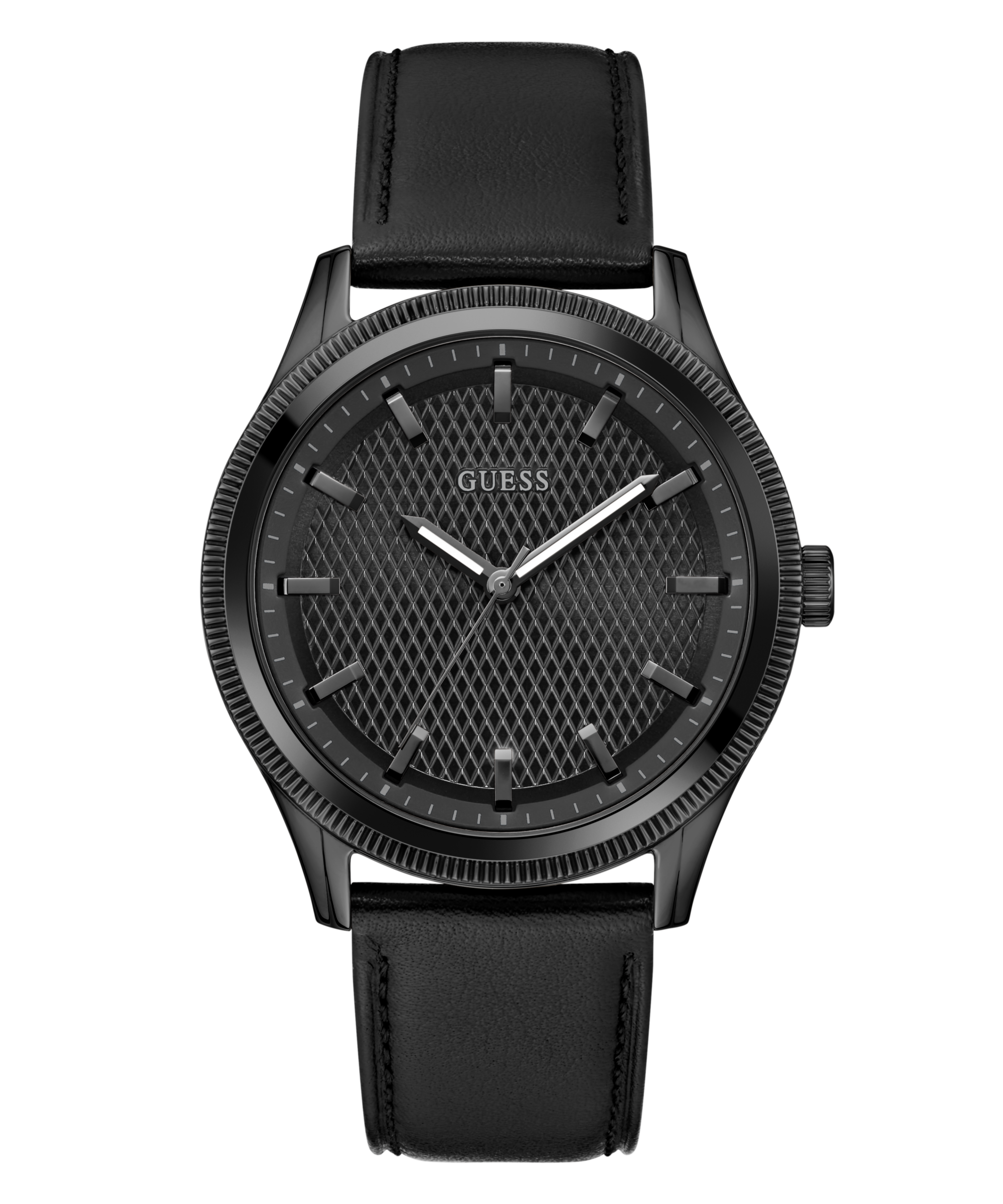 GUESS Mens Black Analog Watch