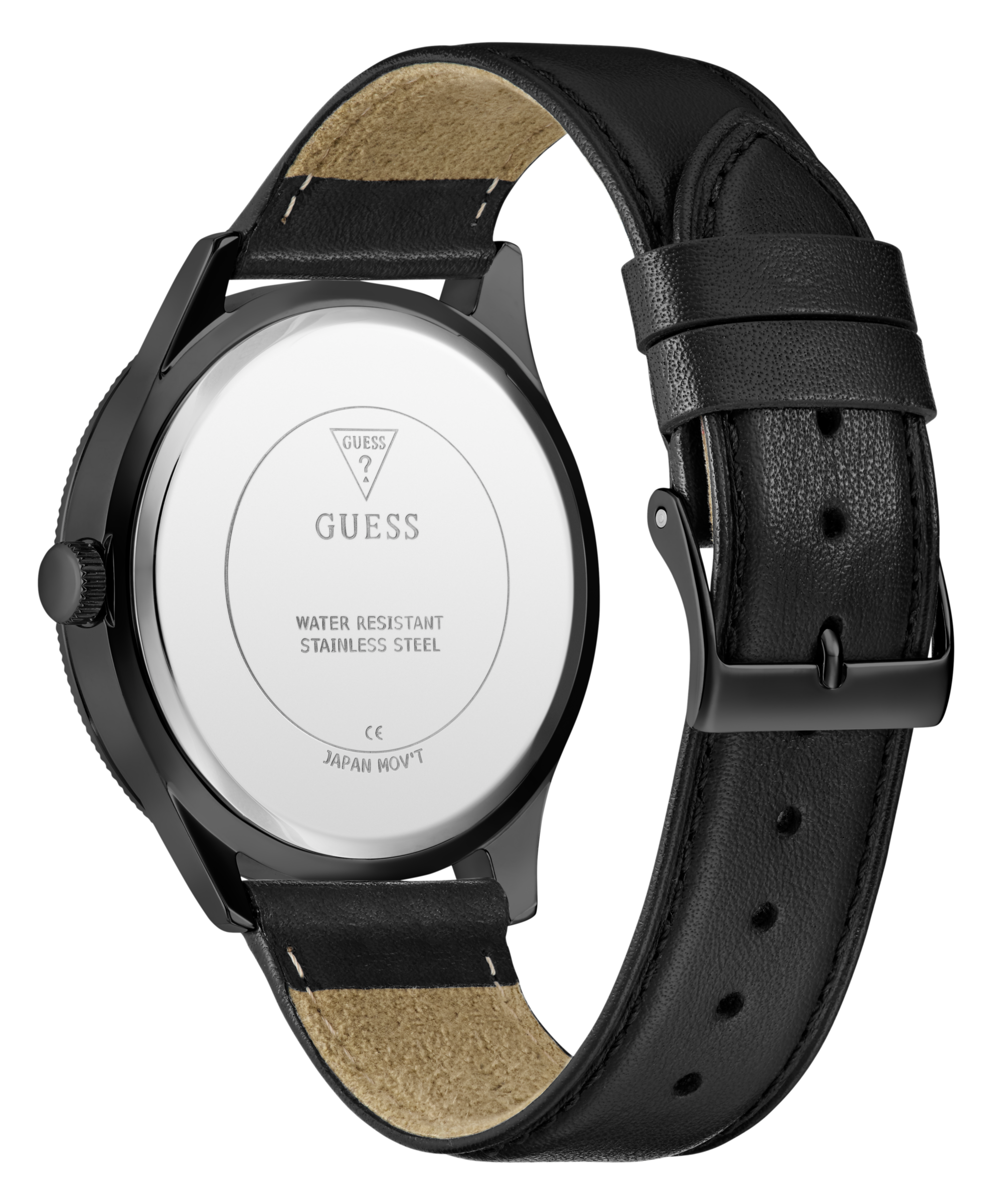 GUESS Mens Black Analog Watch